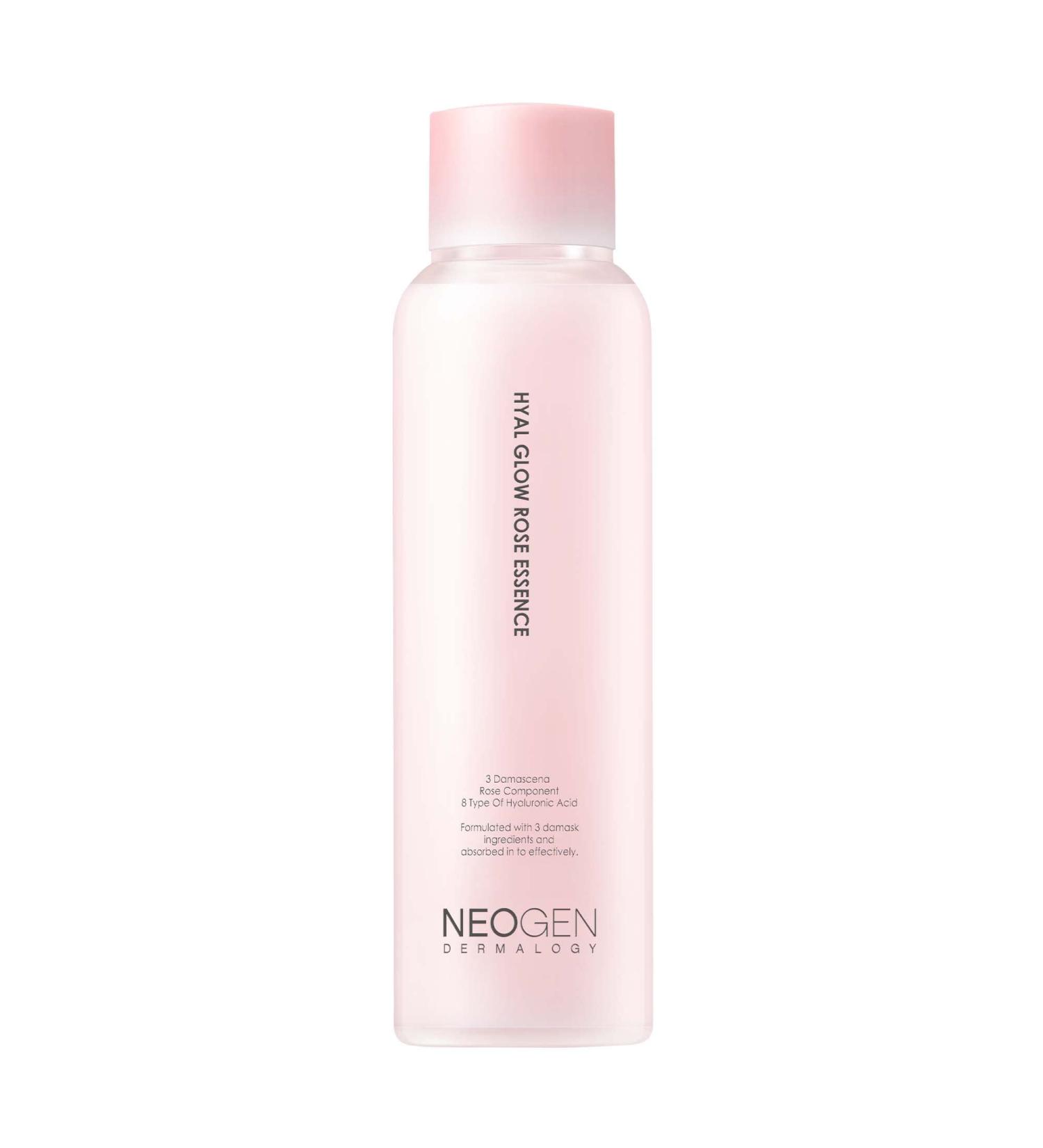 Dermalogy by Neogenlab Hyal Glow Rose Essence - Hydrating Essence with 74% Damask Rose Water, Oil & Extract - 160ml - Buy Online on GoSupps.com