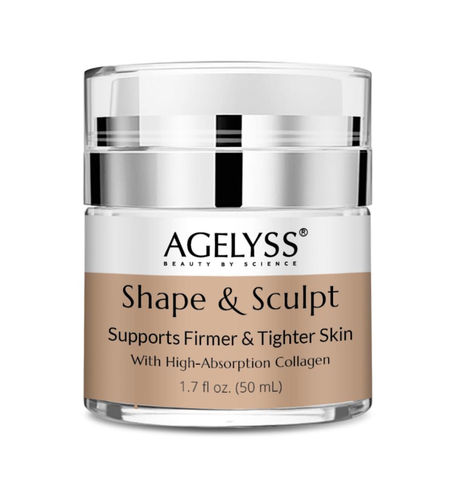 Agelyss Shape & Sculpt - Body Cream - Firm, Plump & Hydrate Skin - Paraben-Free, Cruelty-Free - 1.7 FL OZ - Pack of 1 1.7 Fl Oz (Pack of 1) - Buy Online on GoSupps.com