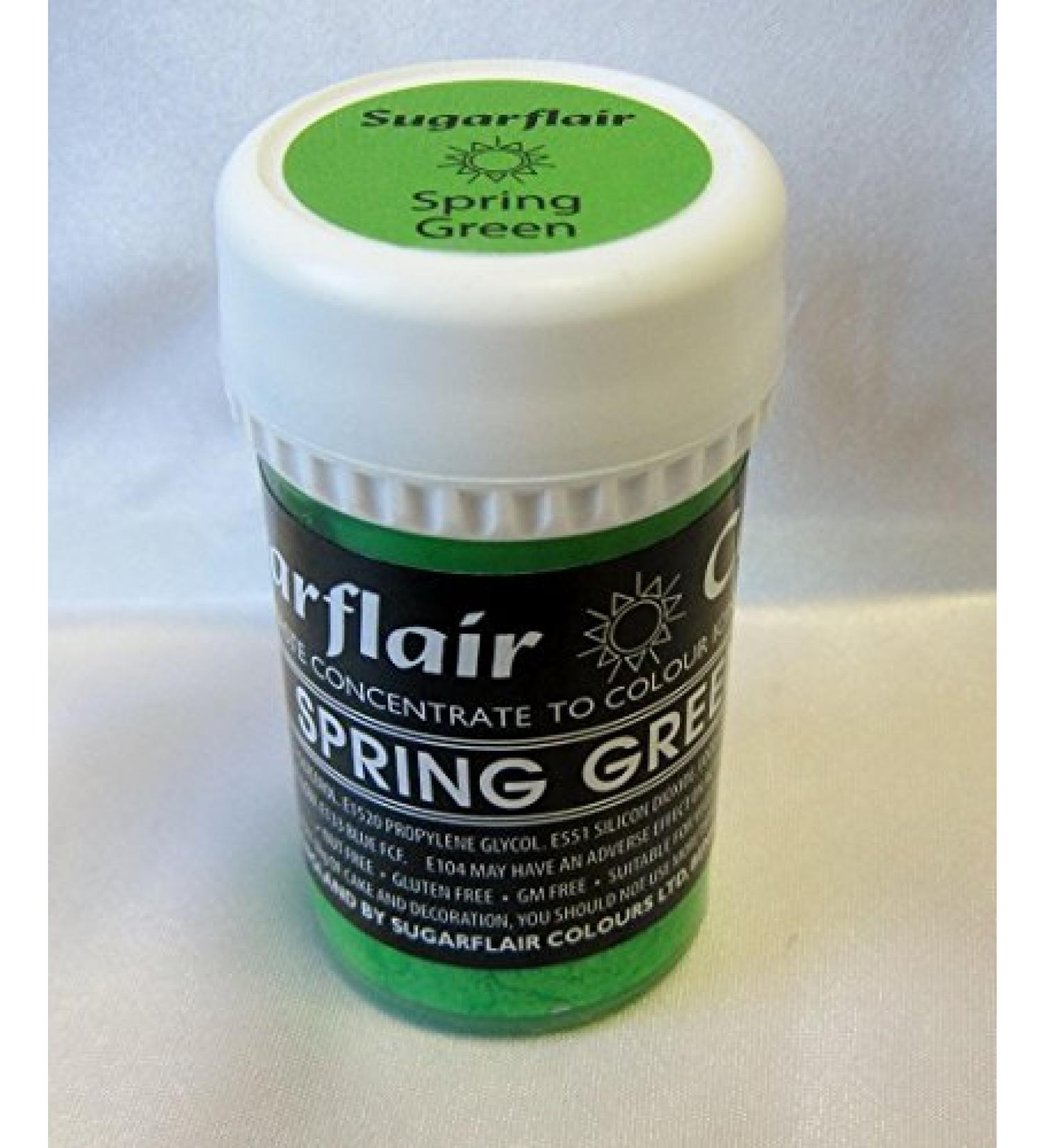 Spring Green Sugarflair Spectral Concentrated Pastel Paste Colou