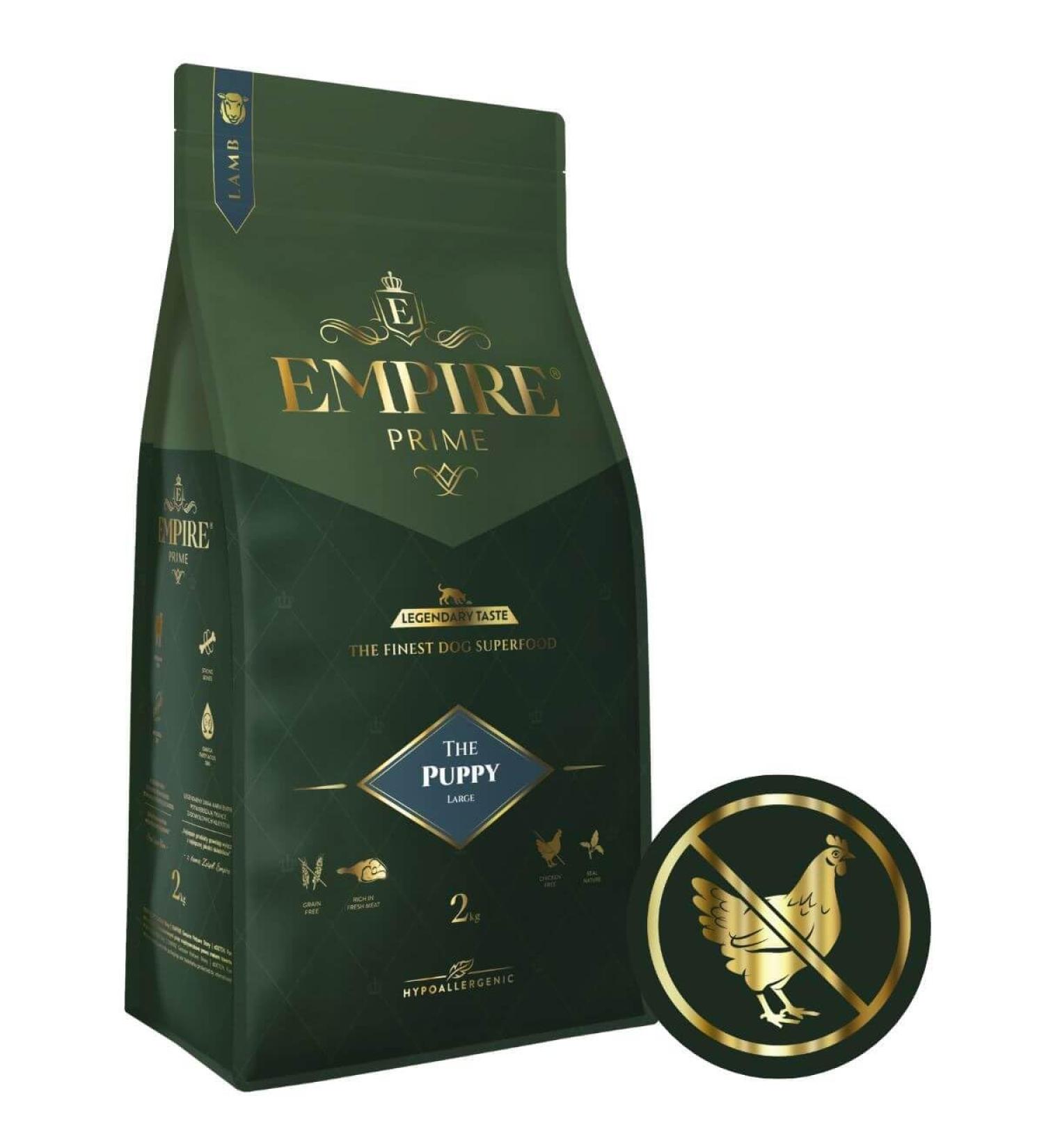 Empire Prime Single Protein Food for Large Breed Puppies and Young Dogs 2 kg Grain Free Chicken Free Gluten Free Natural - Buy Online on GoSupps.com