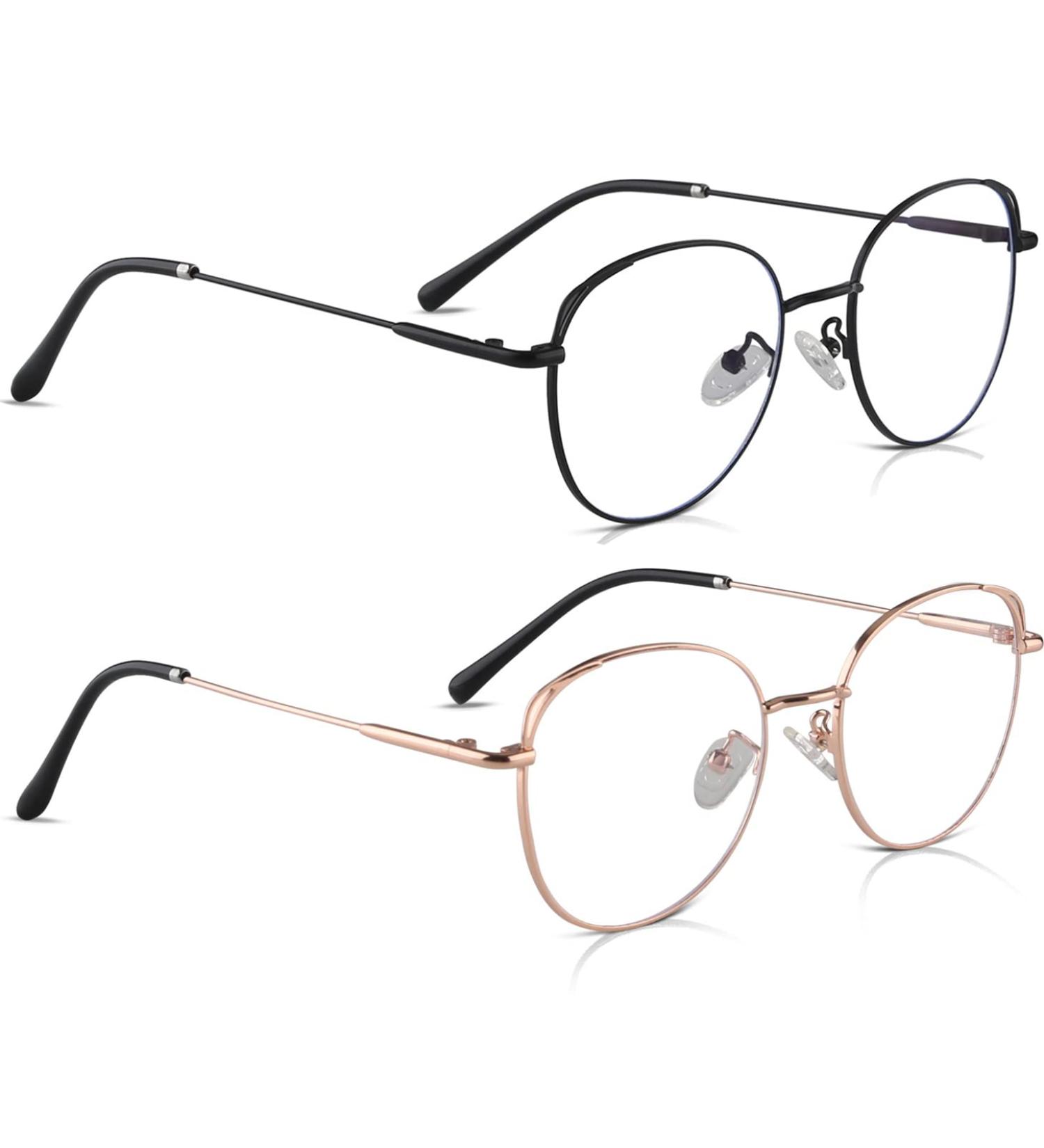 COOLOO Blue Light Blocking Glasses for Women Men - Anti Glare Gaming Computer Glasses - Blue Light 05-black+gold - Buy Online on GoSupps.com