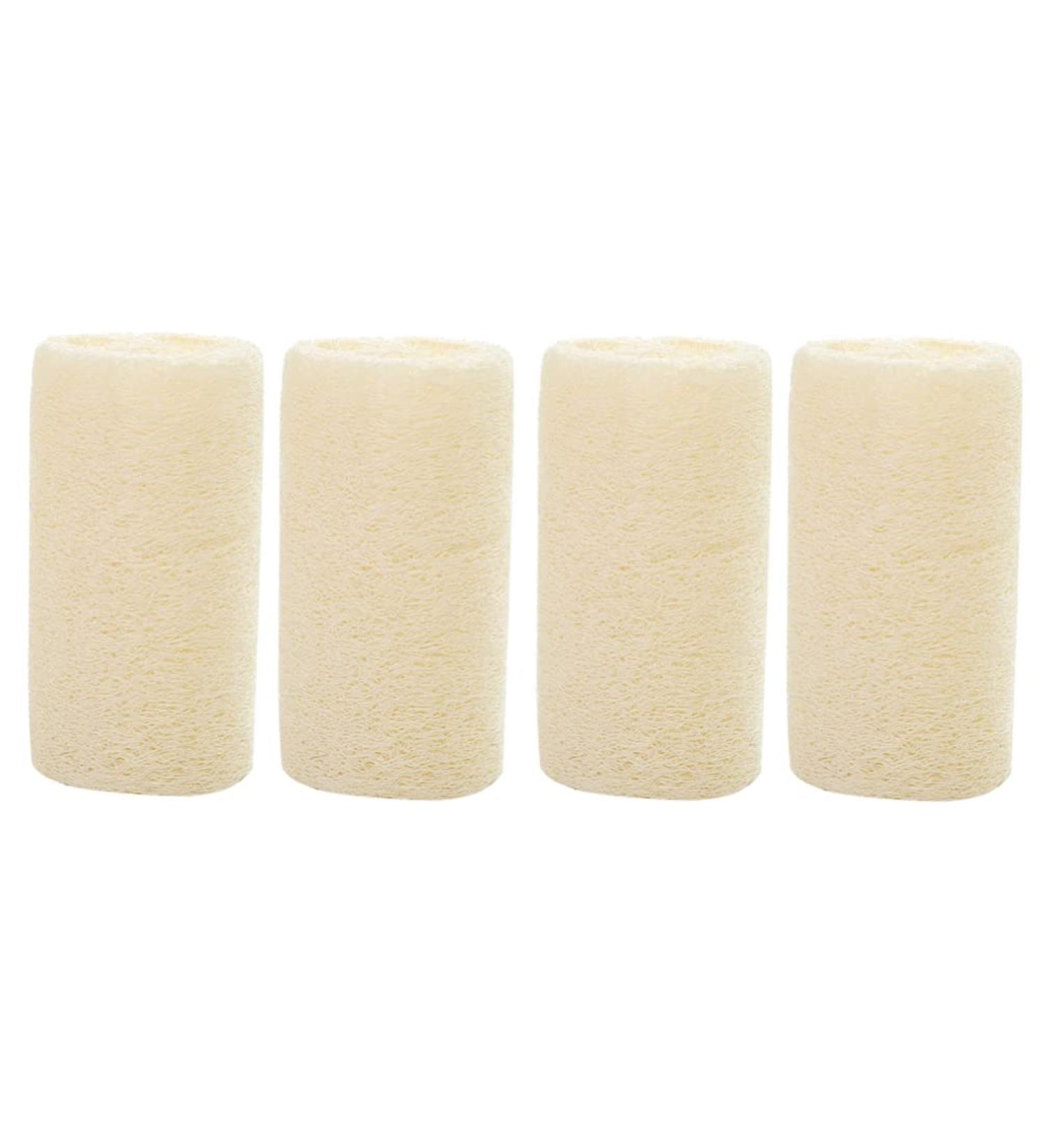 FOMIYES 4pcs Shower Loofah Balls - Exfoliating Natural Body & Face Scrub Sponges for Bathing - Buy Online on GoSupps.com