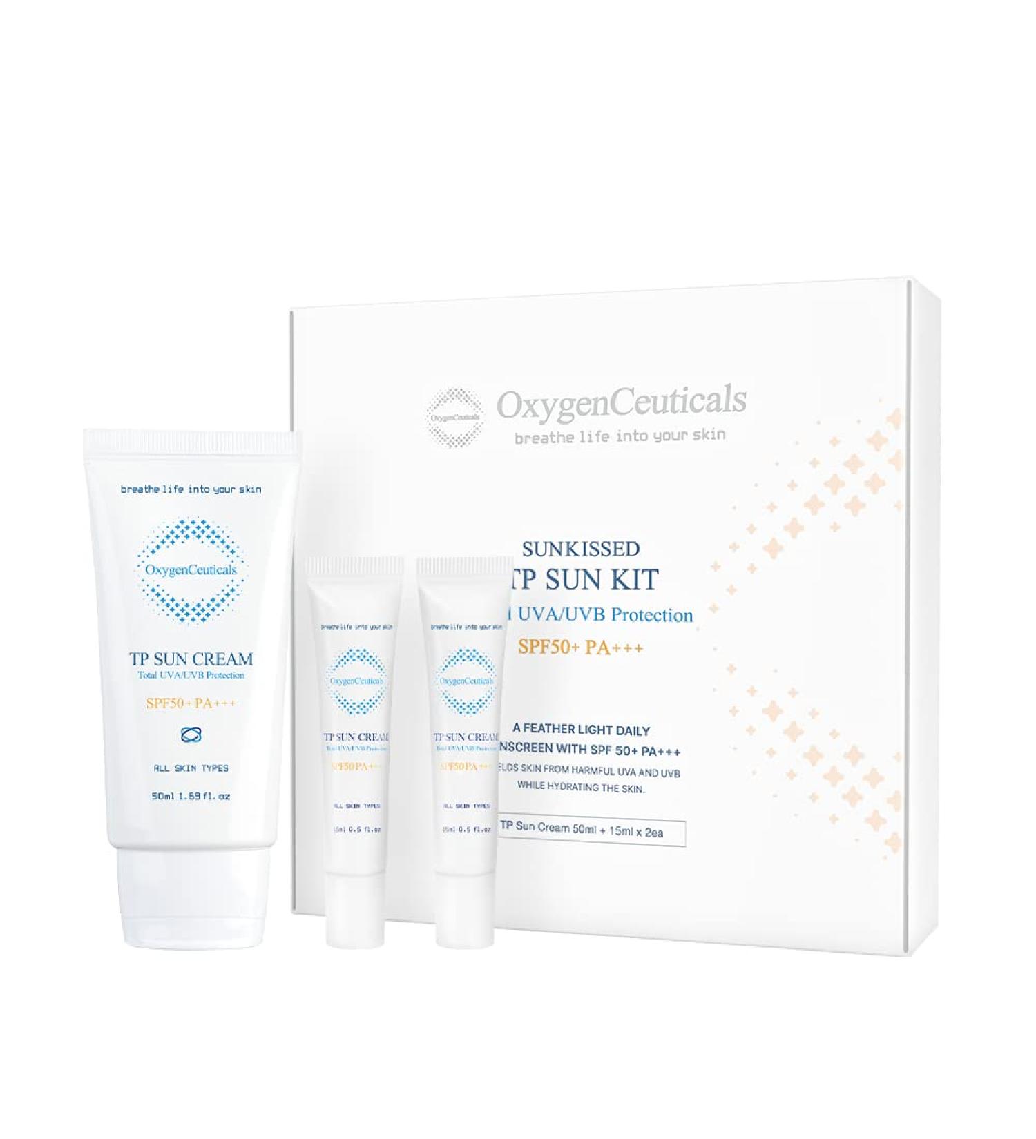 SunKissed TP SUN KIT | Ultimate Sun Protection Facial Kit for Face - Defend Against UV Rays | 3 Products Included - Buy Online on GoSupps.com