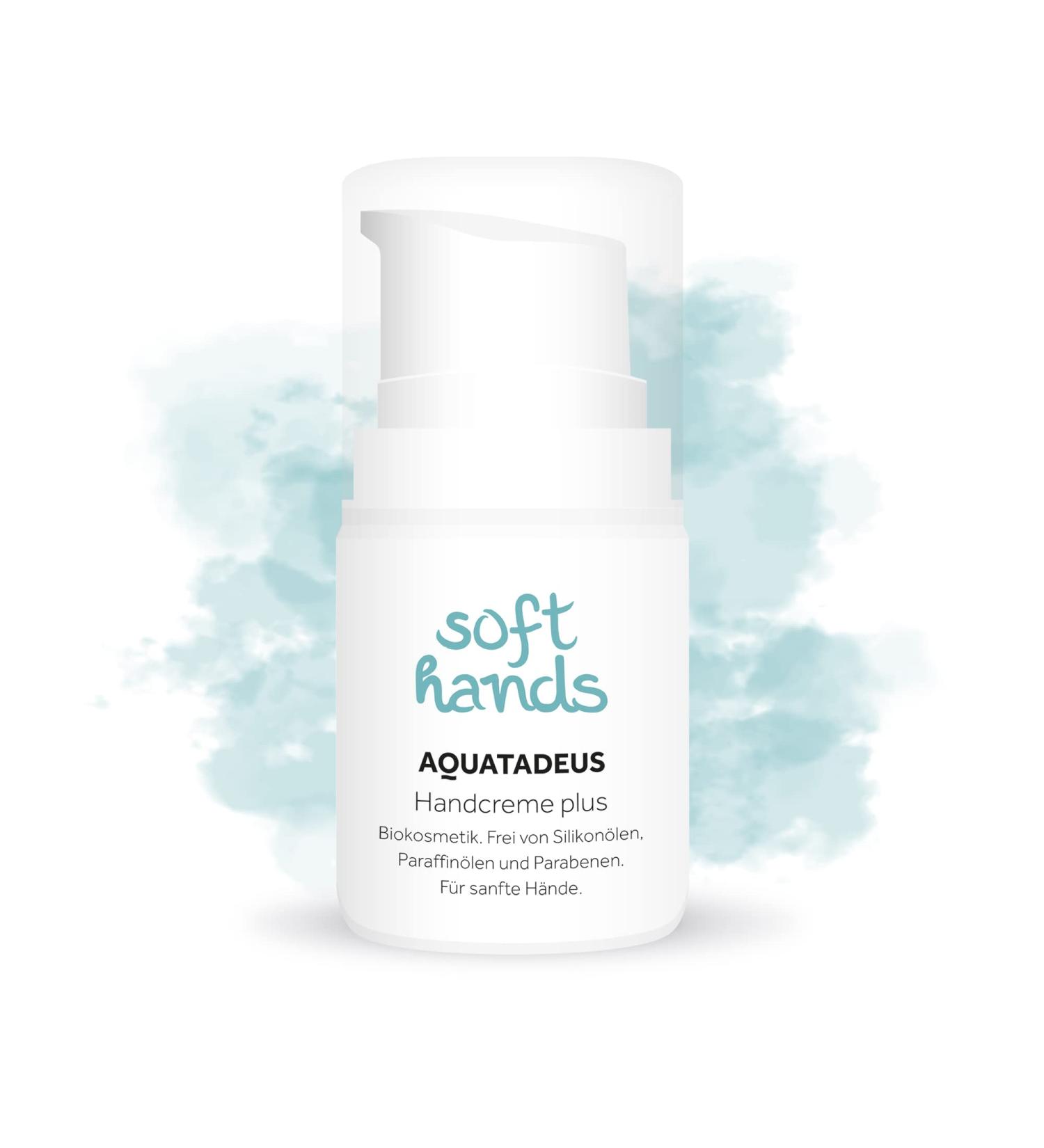 Hand Cream Plus | Moisturizing Solution for Dry Irritated & Sensitive Skin | Aquatadeus Healing Water for Stressed Hands - Buy Online on GoSupps.com