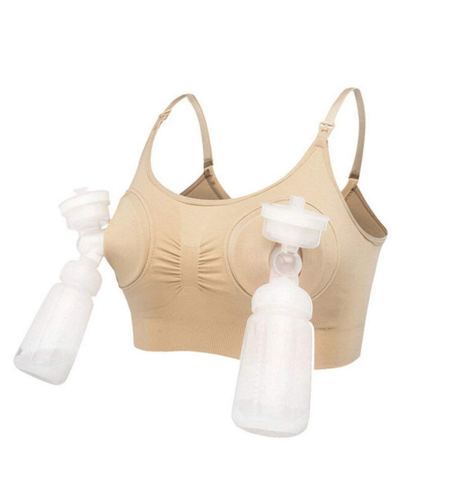 Acrawnni Wireless Hands-Free Breast Pump Maternity Nursing Bra - Nude - Buy Online on GoSupps.com