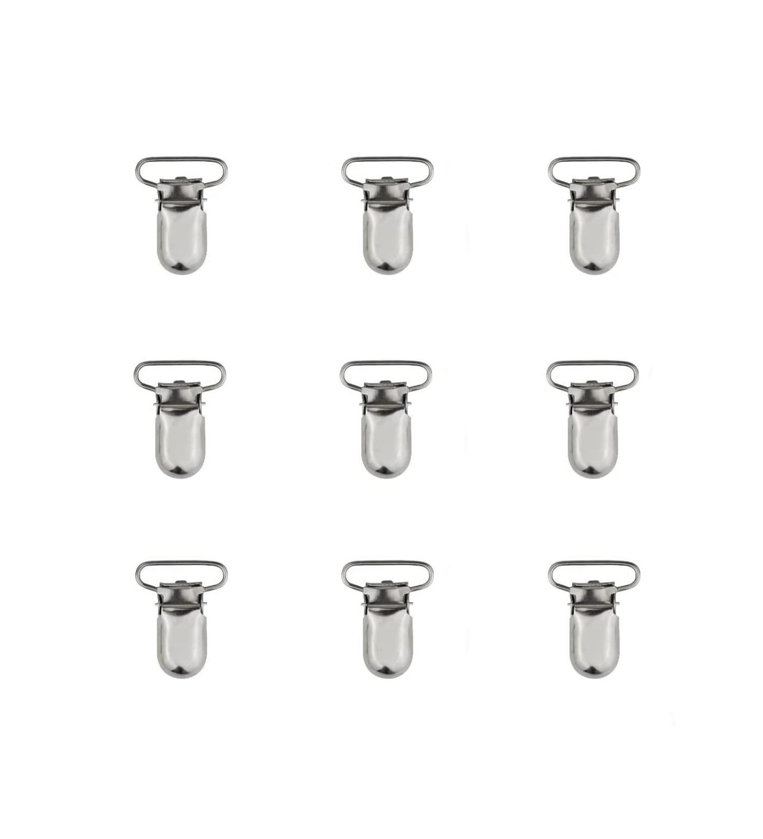 9PCS Metal Pacifier Clips & Chains - Baby Clip Replacement for Braces | YixUtag Schnuller Chain Clips | 25mm Klipp Clips for Pacifiers - Buy Online on GoSupps.com