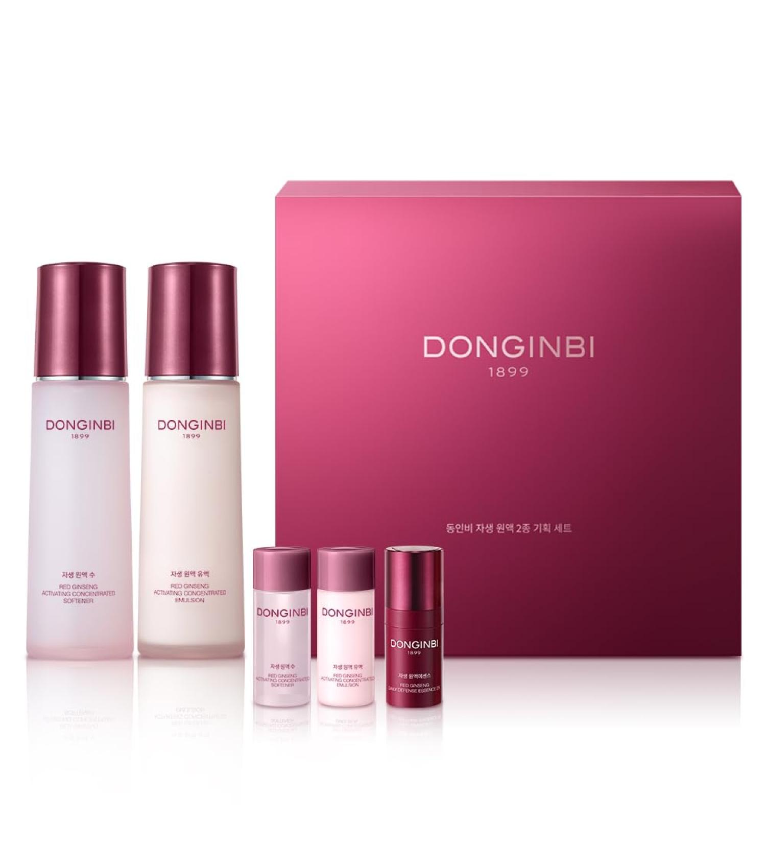 Donginbi Red Ginseng Activating Concentrated Set - Vegan Firming & Skin Barrier Repair Toner(4.4 floz) & Essence(4.4 floz), Moisturizer for Face, Korean Ginseng Skin Care Set Gifts for Women - Buy Online on GoSupps.com