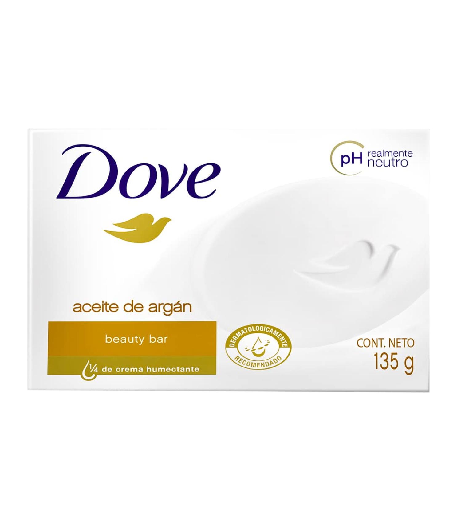Dove Argan Oil Beauty Bar Soap 4.75 Oz / 135 Gr (Pack of 12 Bars)