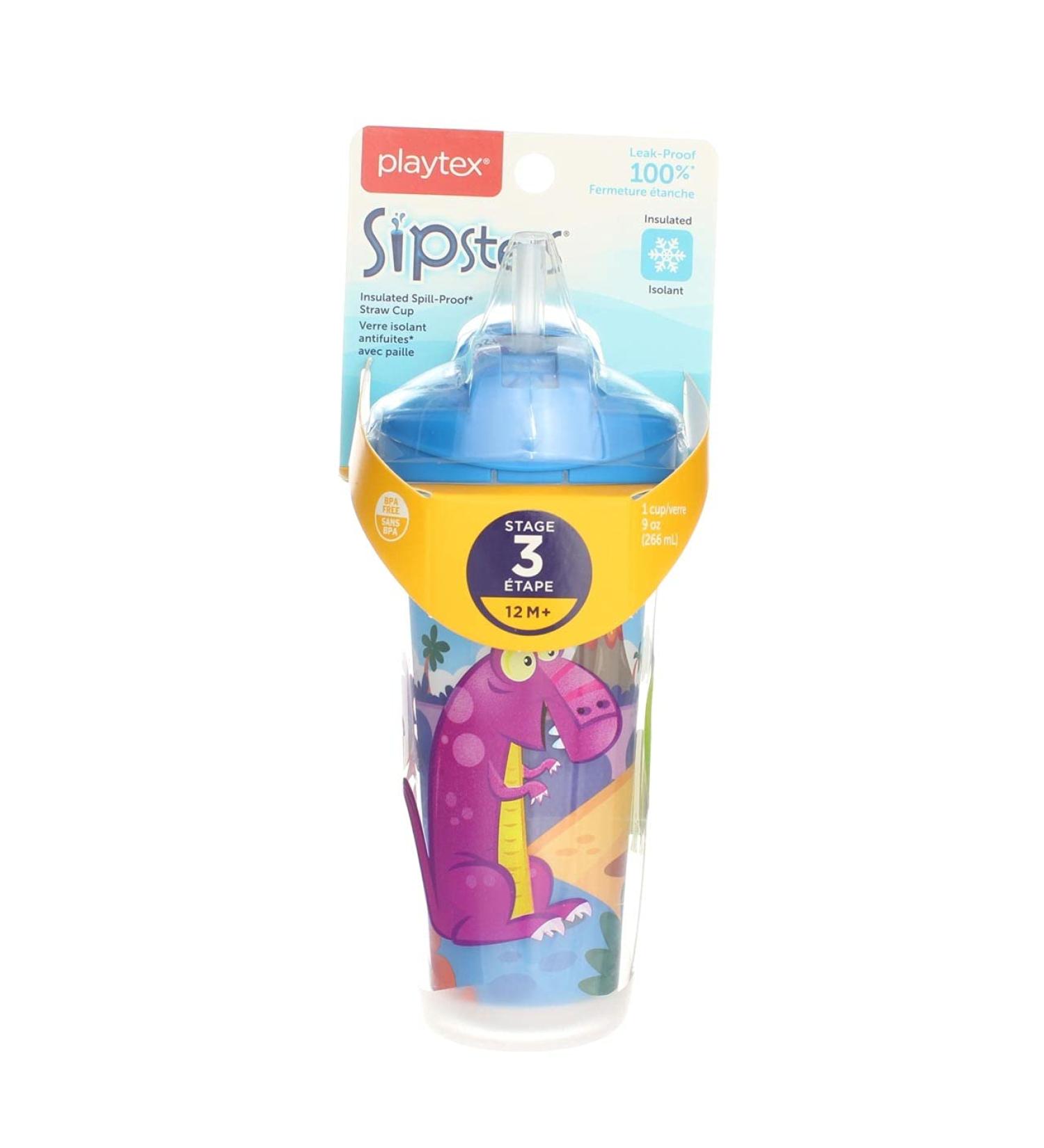 Playtex 9oz Spill-proof Sippy Cups, Pack of 2 - Assorted Styles and Colors - Buy Online on GoSupps.com