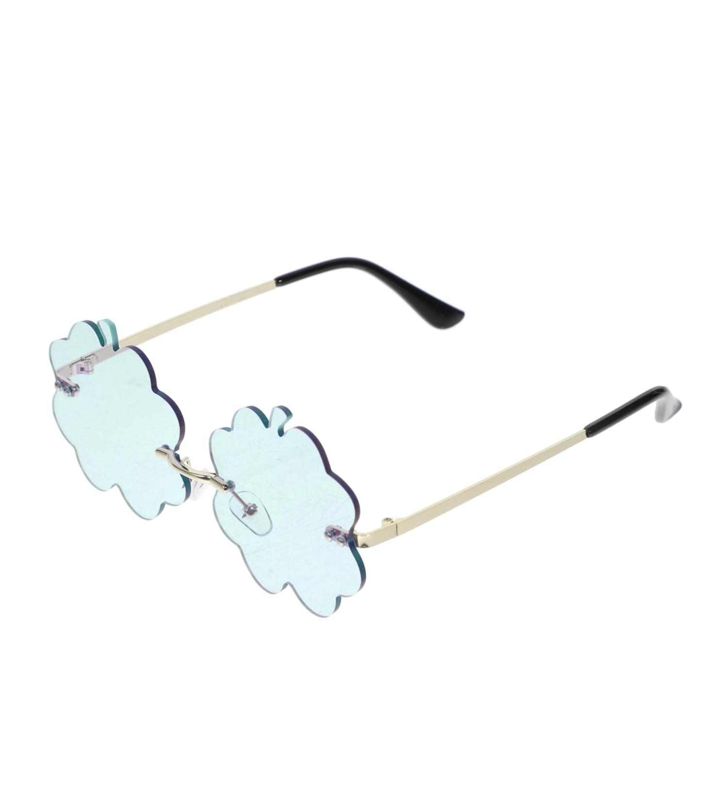 Gleavi 3 Pairs of Retro Metallic Sunglasses - Fashionable & Funny Party Glasses (Cool Blue 13.5x12.6x5.5cm) | International Shipping Available - Buy Online on GoSupps.com