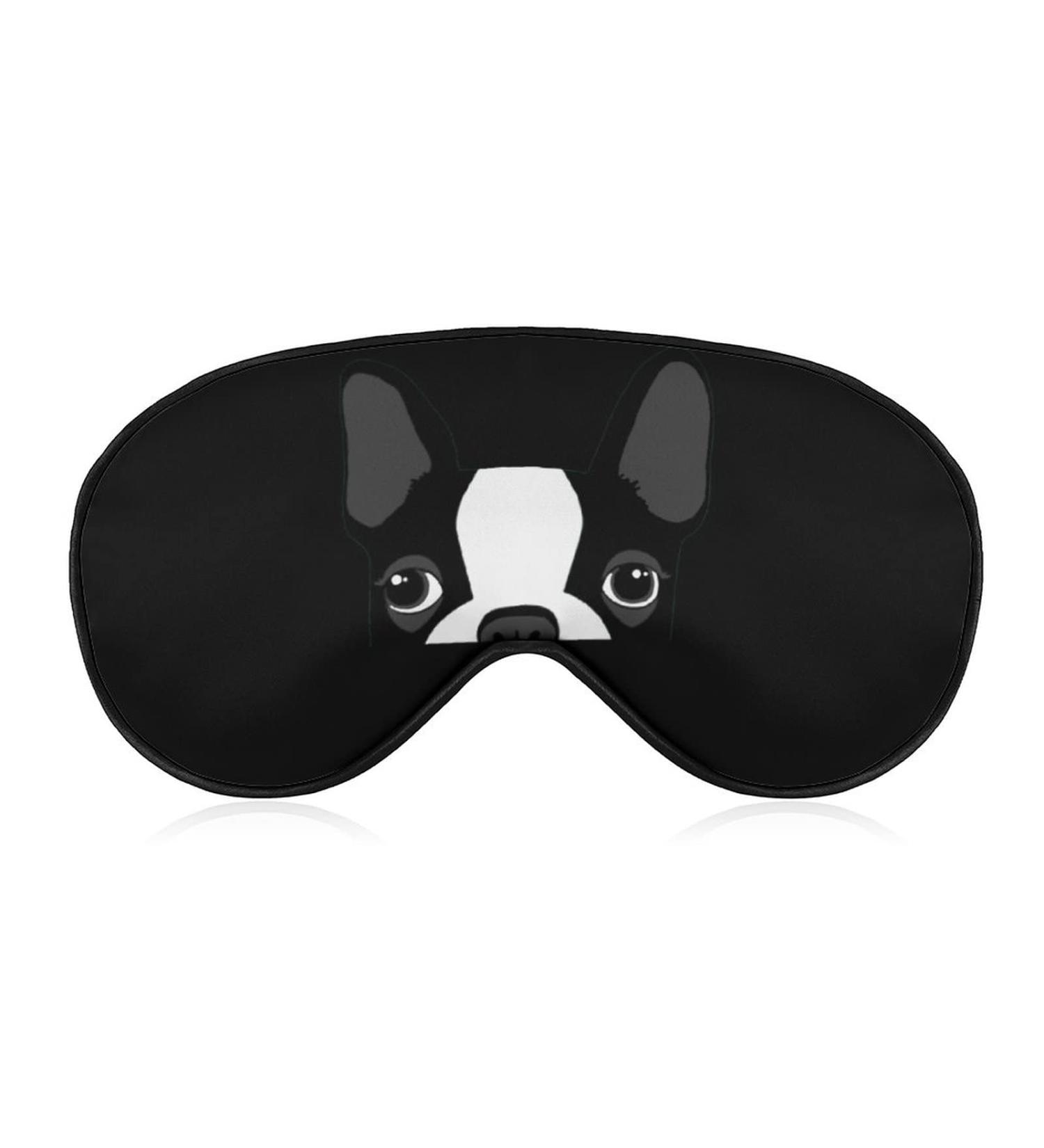 FunnyStar Boston Terrier Sleep Mask - Soft Eye Cover for Sleeping, Adjustable Strap, Blocks Light for Better Rest - Buy Online on GoSupps.com
