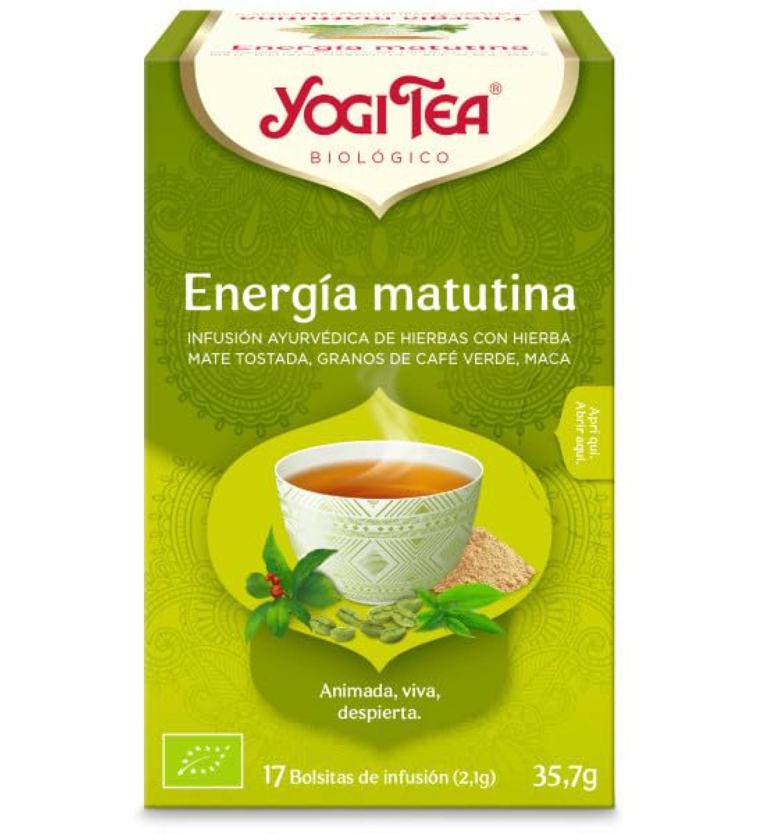 YogiTea YOGI TEA ENERGIA MATUTINA 17infusiones is a herbal infusion that makes a break extra pleasant It tastes both pure and with some honey or sweetener It has been developed with an eye for d - Buy Online on GoSupps.com