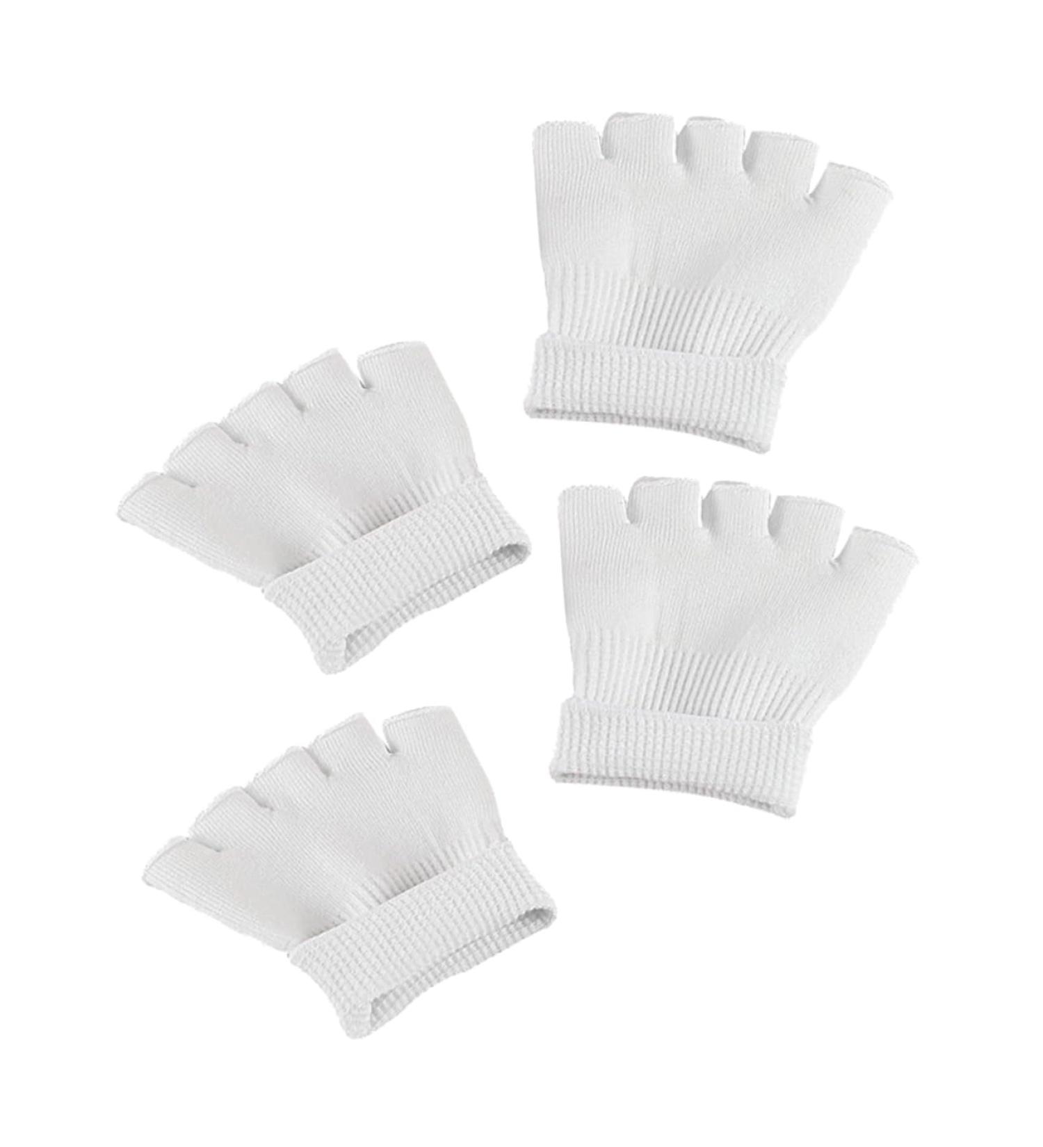 Healeved 2 Pairs Five Toe Half Socks White Socks Cotton Yoga - Buy Online on GoSupps.com