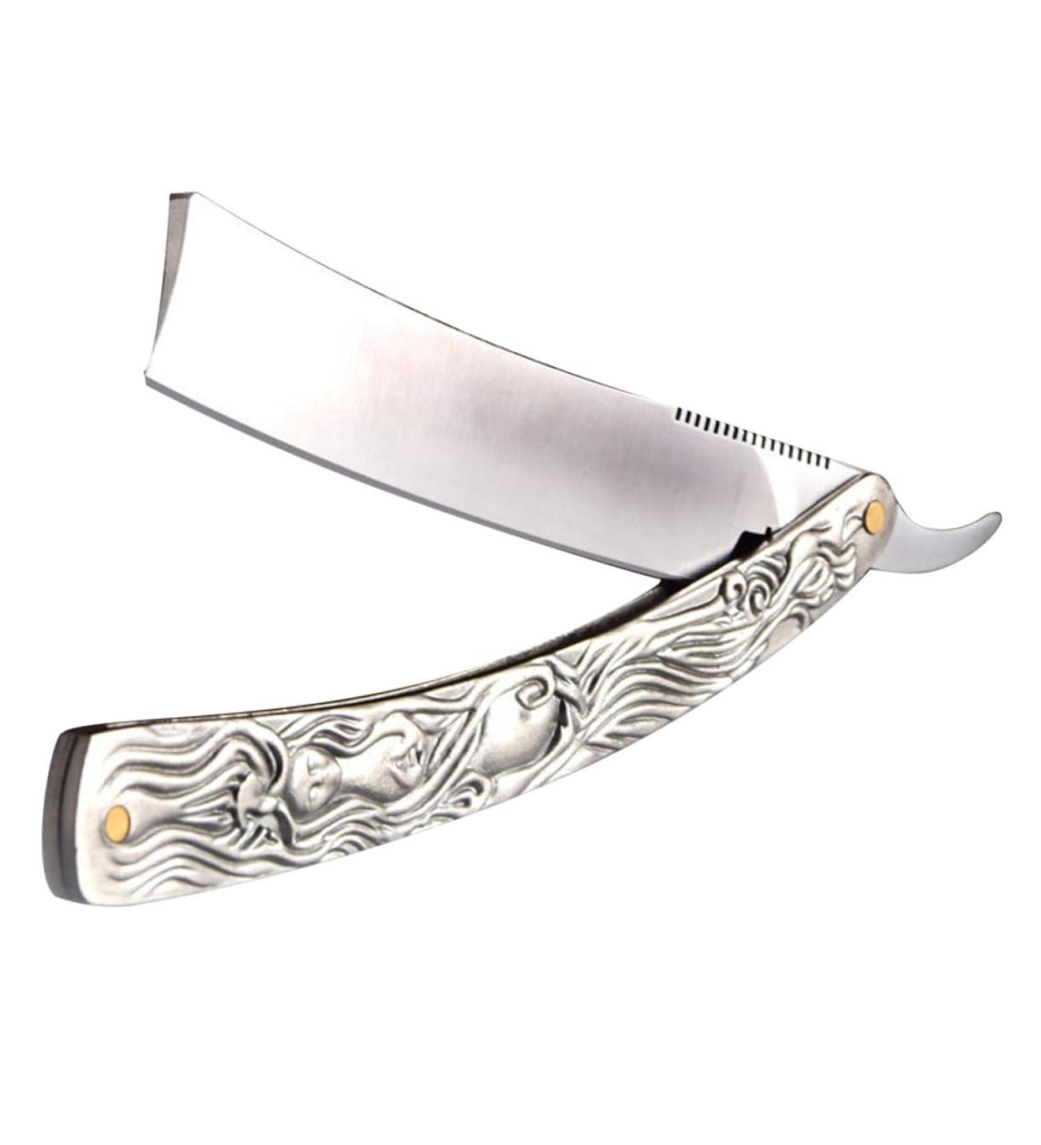 1pc Manual Shaver - Old Type Metal Razor for Face & Beard | Classic Manual Shaving Cutter - Buy Online on GoSupps.com