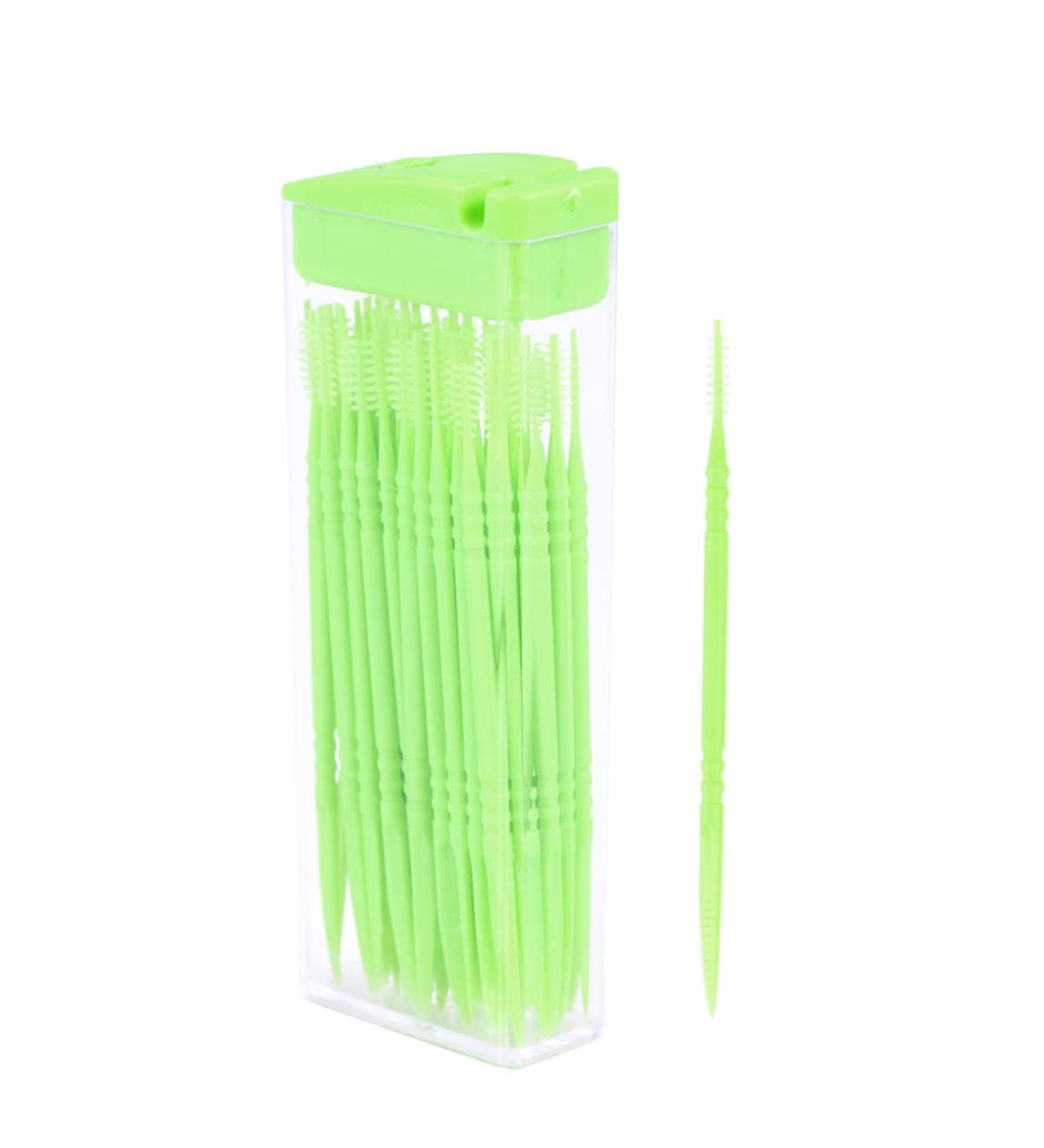 Healifty Toothpicks for Teeth - 50 Count Double Head Interdental Brushes | Optimal Oral Care Tool (Random Colors) - Buy Online on GoSupps.com