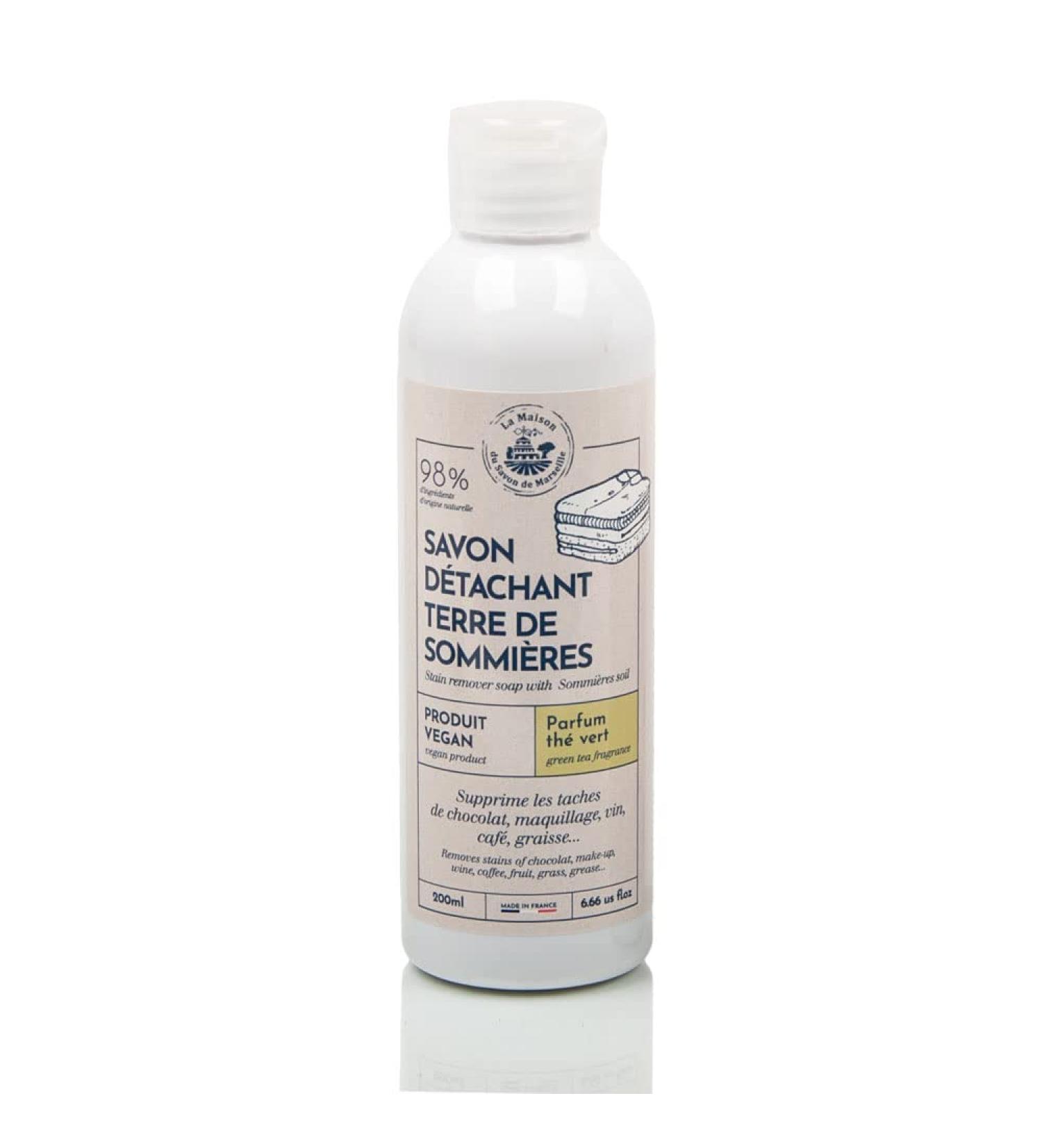 Maison du Savon de Marseille - Vegan Friendly French stain remover with Sommieres Soil - Green tea fragrance - 200ml