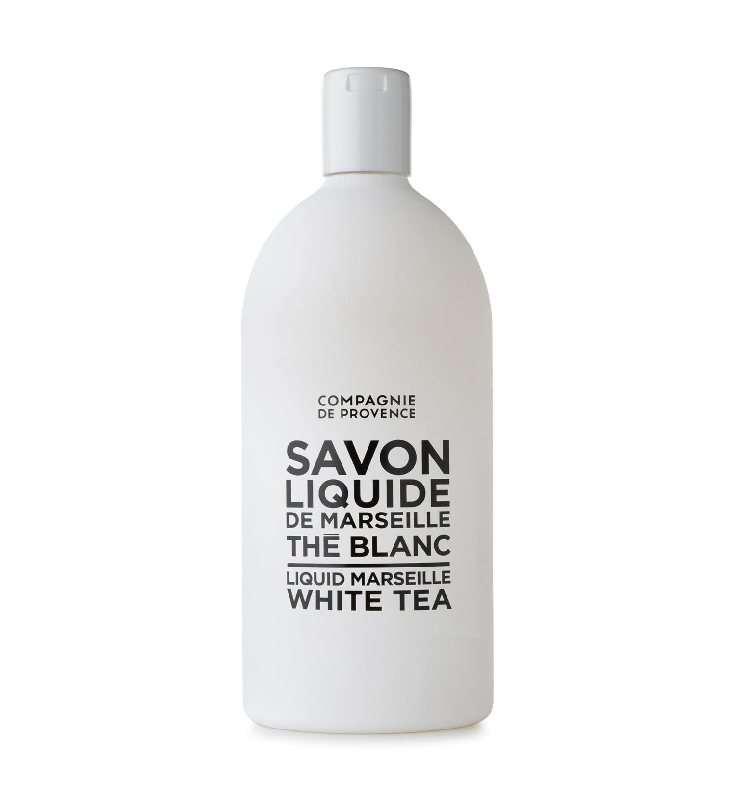 Compagnie de Provence Savon de Marseille White Tea Liquid Soap - 33.8 fl oz Refill Bottle - Buy Online on GoSupps.com