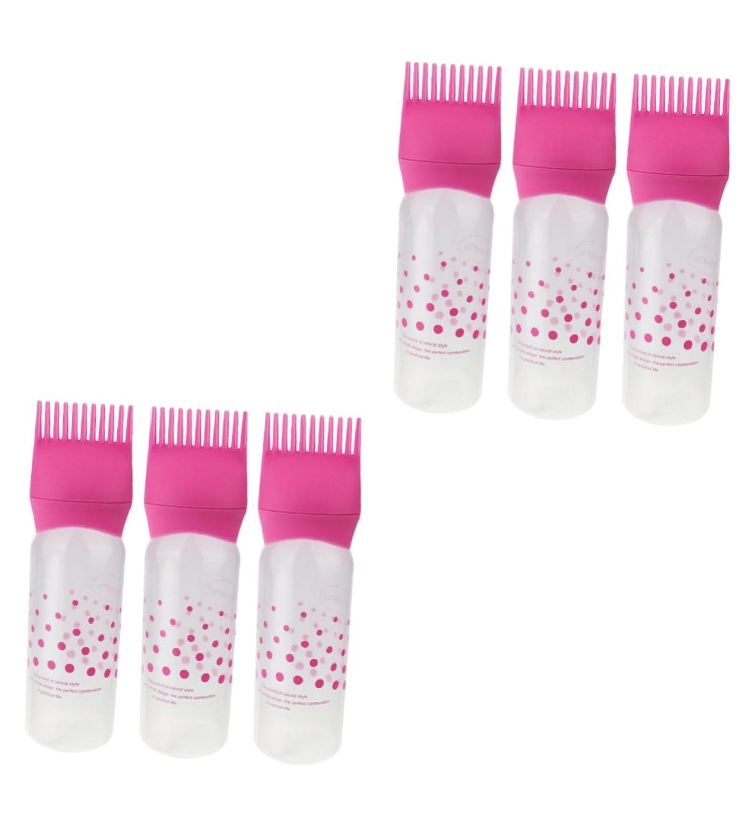 FRCOLOR 6 Pcs Hair Dry Cleaning & Coloring Toolkit - Root Comb Applicator Bottles & Teasing Comb for Precision Hair Care - Buy Online on GoSupps.com