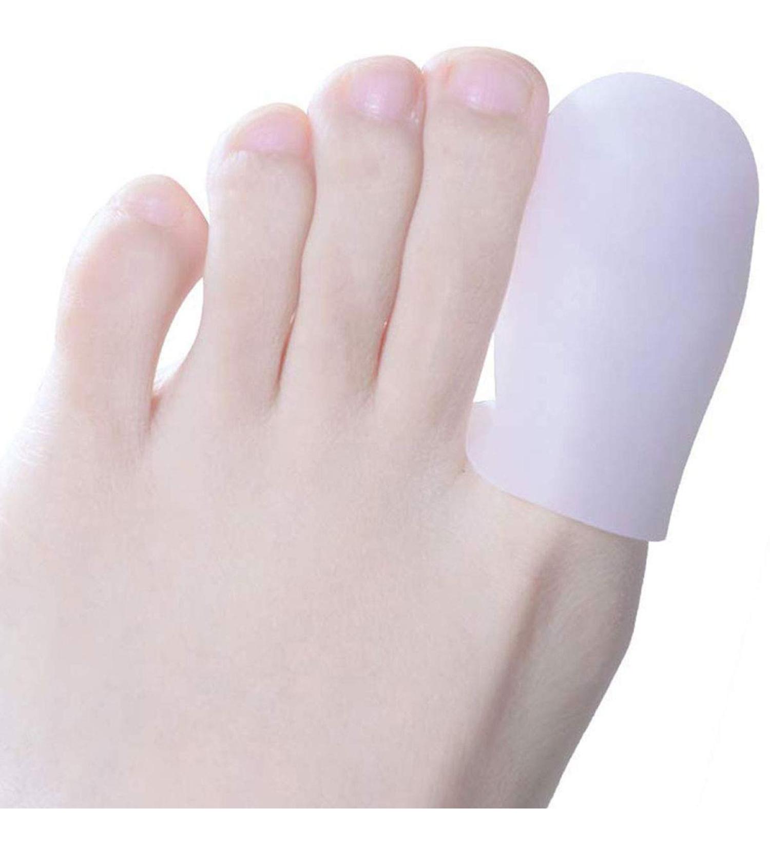 Pedimend Soft Silicone Big Toe Caps - Toe Nail Protector Sleeve for Ingrown Nails - Prevent Corns, Calluses, and Blisters - Foot Care (1 Pair) - Buy Online on GoSupps.com