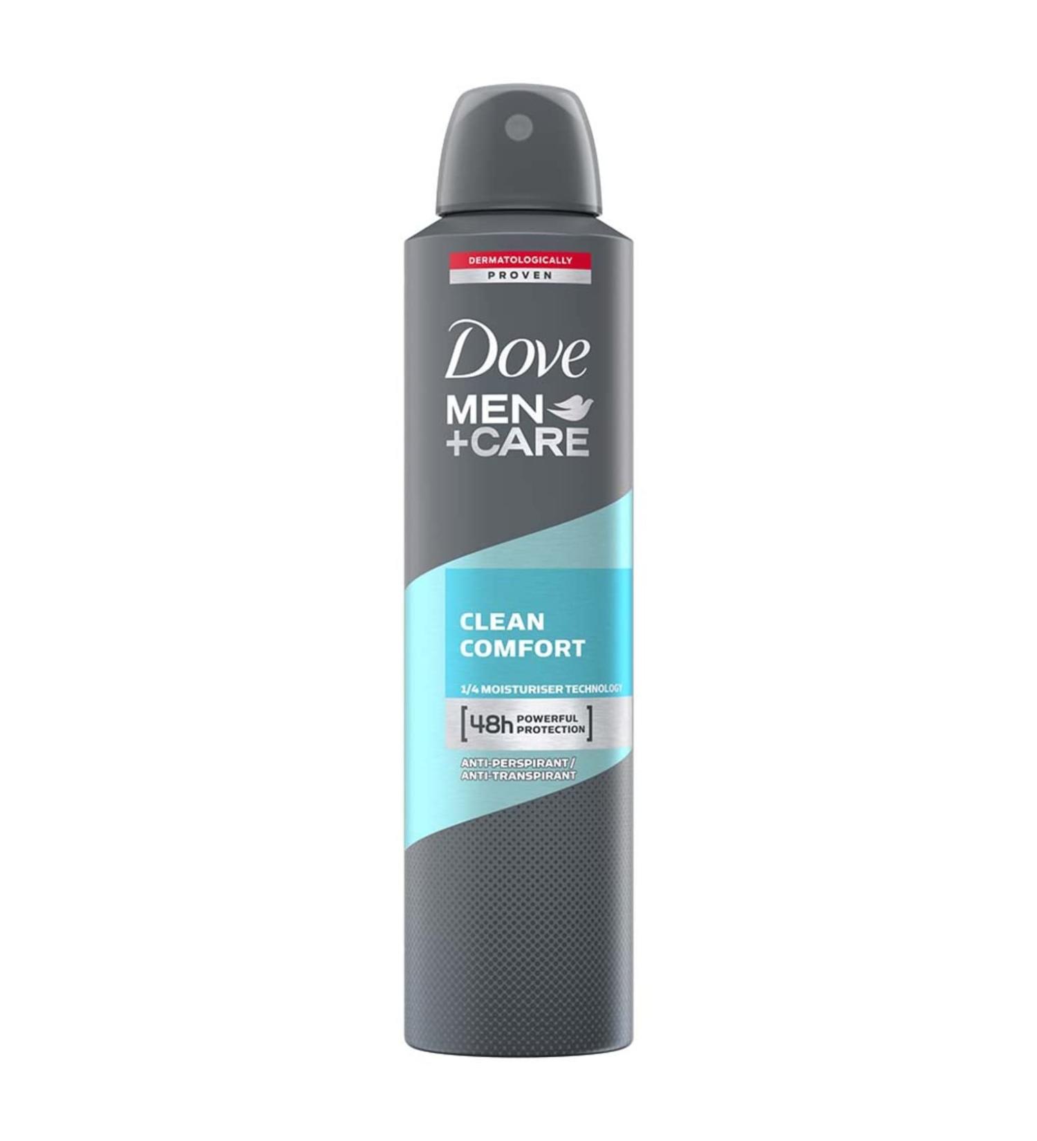 Dove Men Deodorant Clean Comfort 48H Protection Anti Perspirant - 8.45 oz (Pack of 6) - Buy Online on GoSupps.com