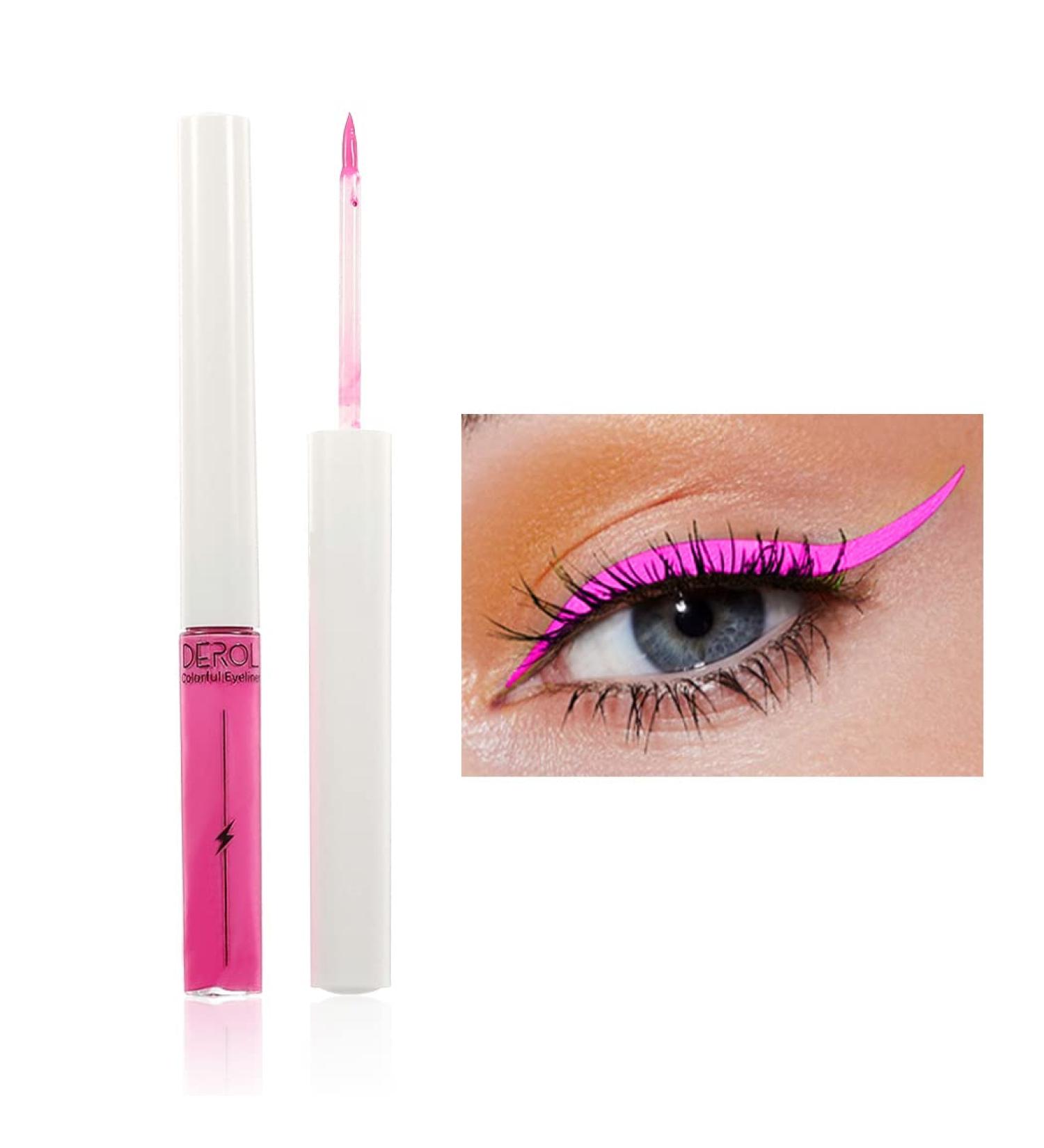 Eyret Pink Liquid Eyeliner - Waterproof Neon Makeup for Women and Girls - Buy Online on GoSupps.com