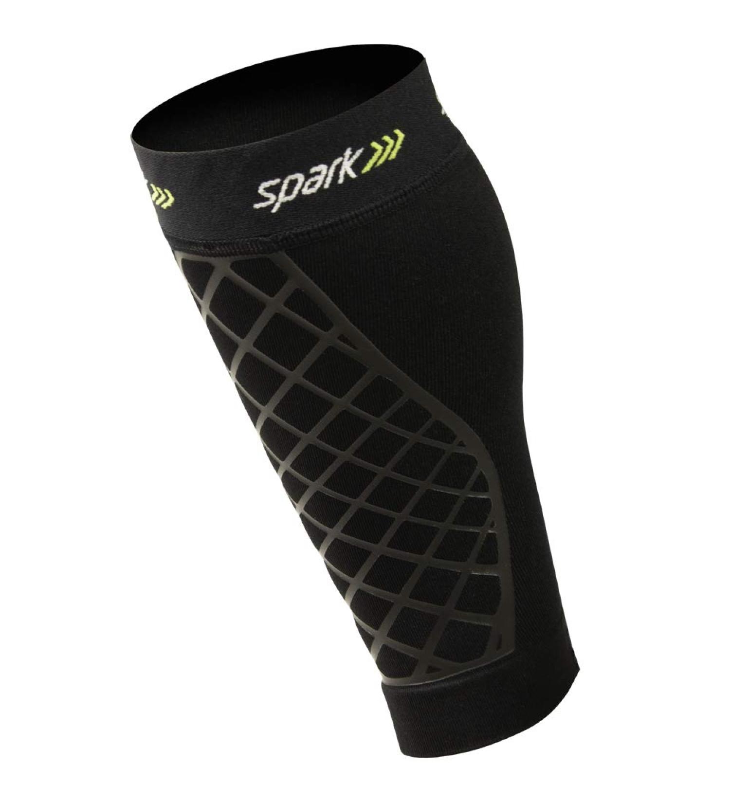 Spark Brownmed Kinetic Calf Sleeve - Compression Calf Brace with Kinesiology Tape for Running & Cycling - Leg Support for Shin Splints - Large for Men & Women - International Shipping Available - Buy Online on GoSupps.com