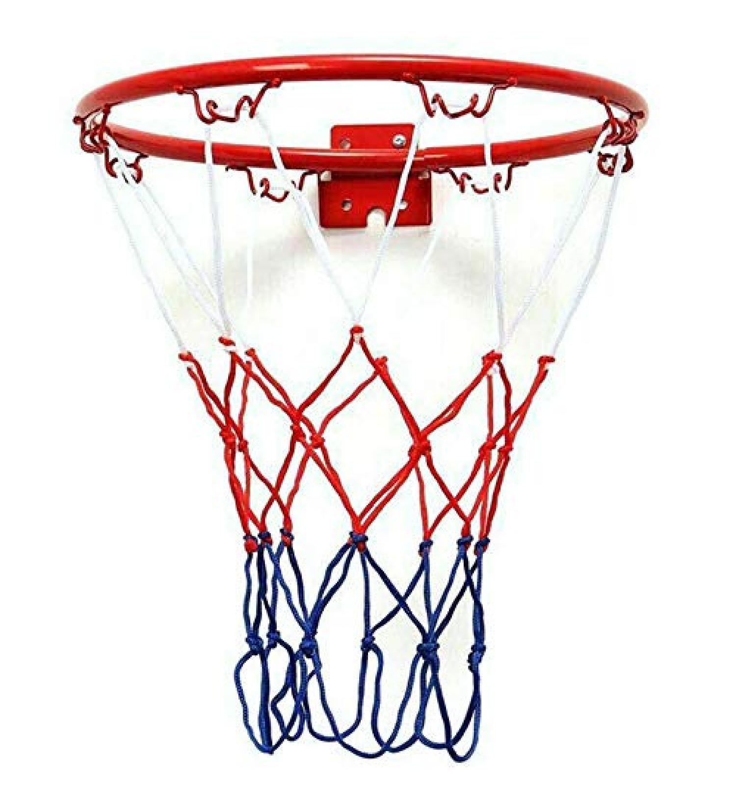 32cm Metal Rim Basketball Hoop Net with Screws Indoor Wall Mount - Buy Online on GoSupps.com
