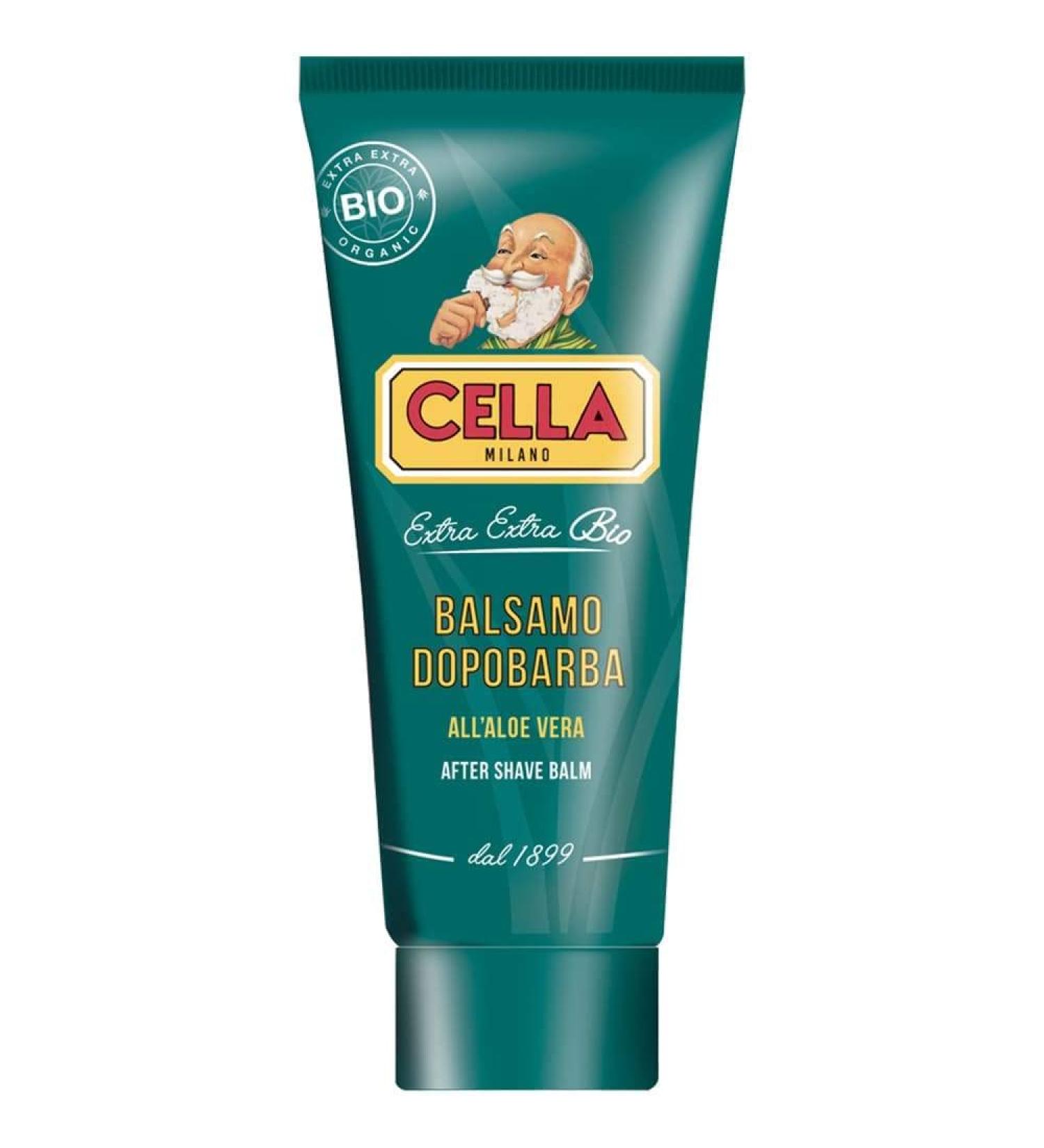 CELLA Aftershave Balm with Organic Aloe Vera - Soothing & Hydrating 100g - Ideal for Sensitive Skin | International Shipping Available - Buy Online on GoSupps.com