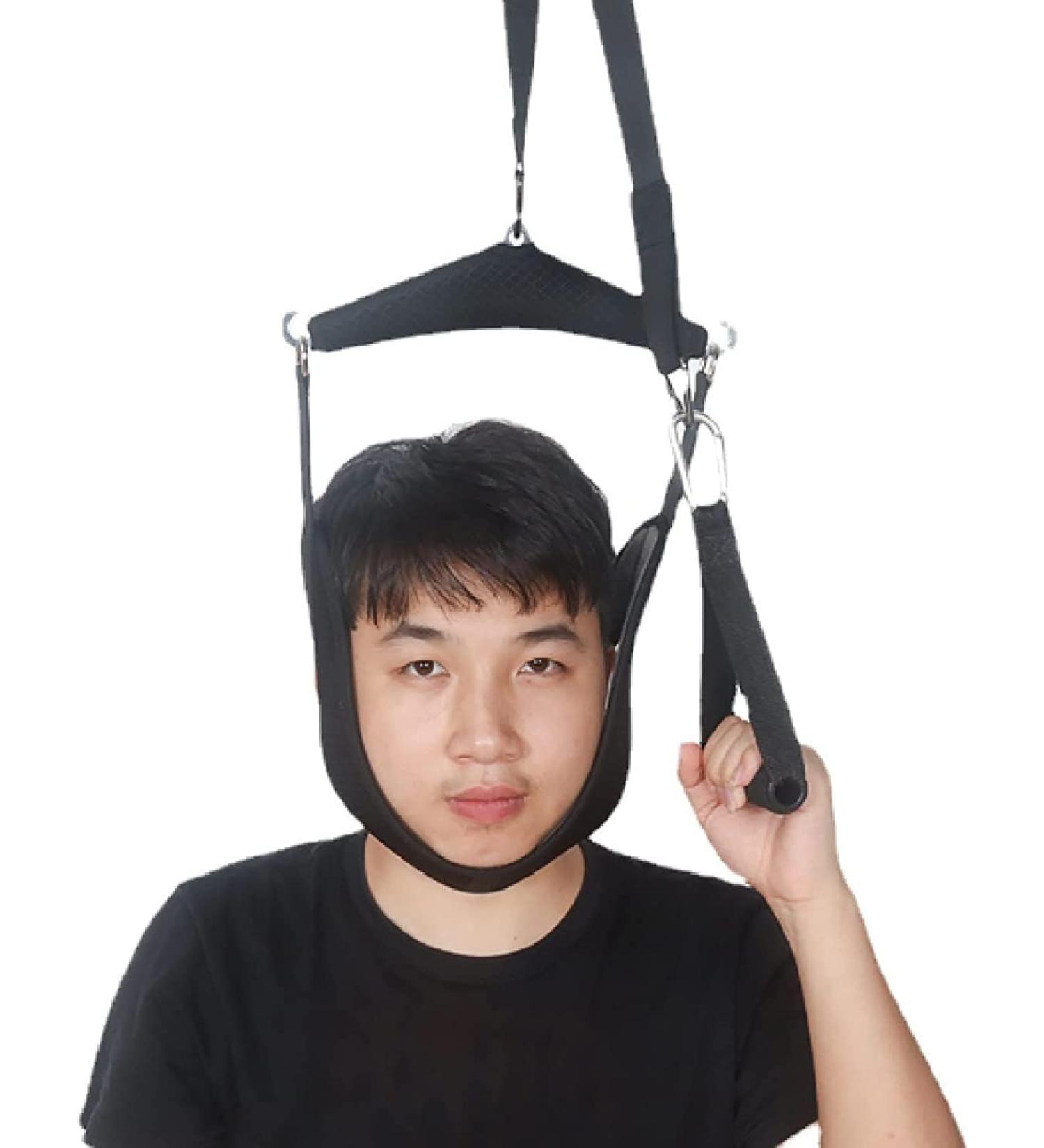SPUZZO Cervical Spine Traction & Adjustable Neck Ruff - Improve Posture & Decompression Orthopedics for Home Use - Buy Online on GoSupps.com