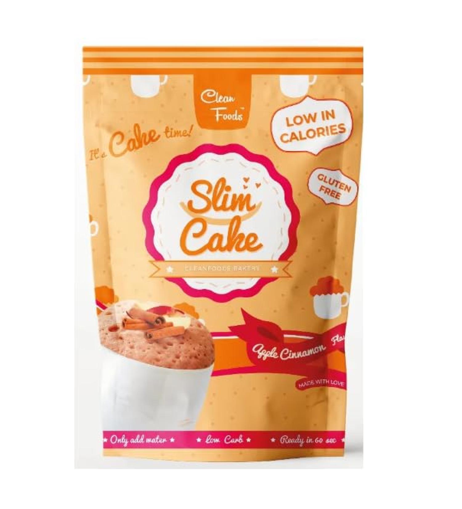 CleanFoods SlimCake Mug cake 70 calories l saveur pomme-cannelle l 5 mug cakes I Konjac Glucomannan I sans gluten I sans sucre I pr par en 60 secondes l mugcake - Buy Online on GoSupps.com