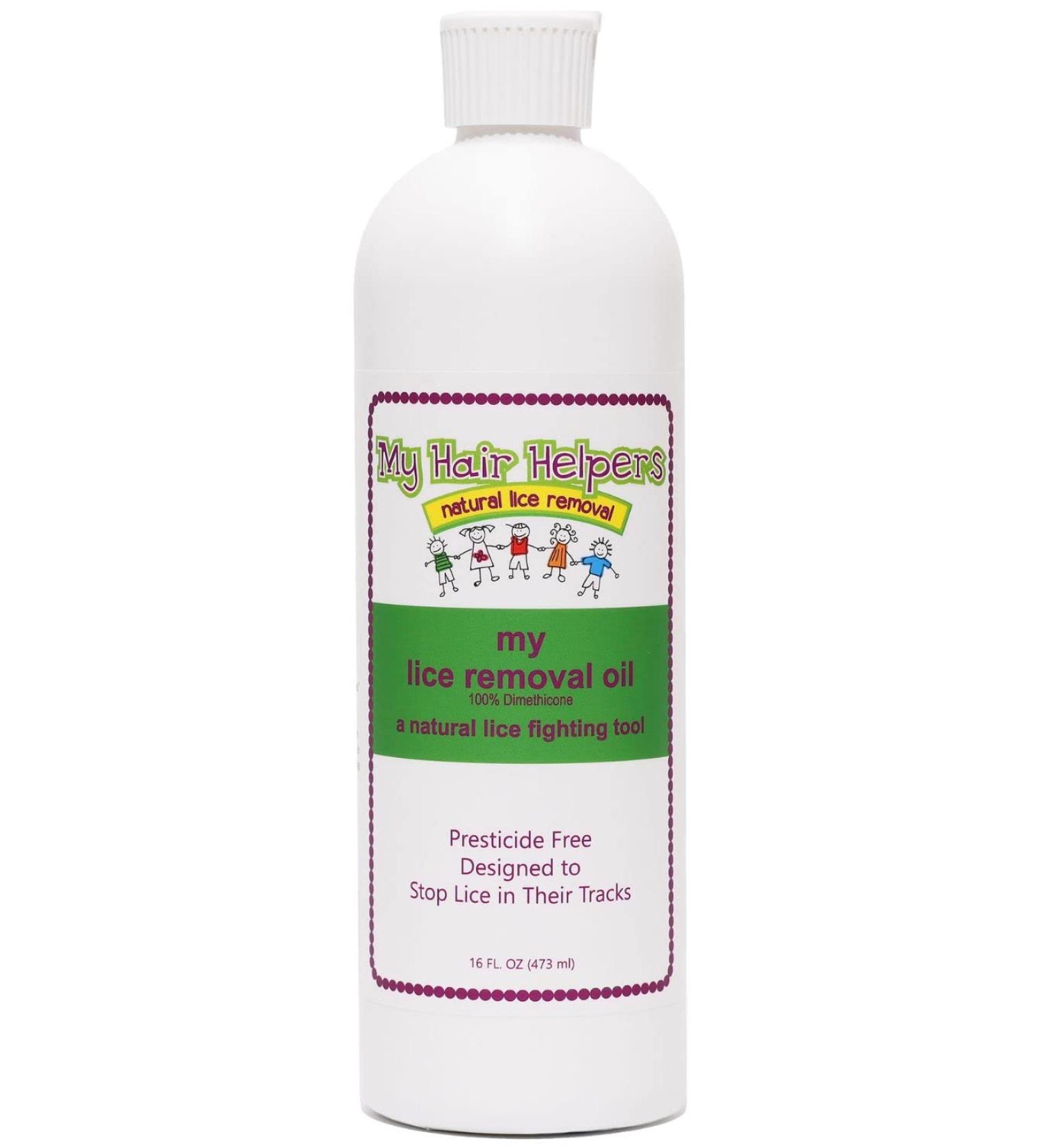 Kid-Safe Dimethicone Oil for Lice Removal - Natural Treatment | 16 fl oz | Treats 2-3 People - Buy Online on GoSupps.com