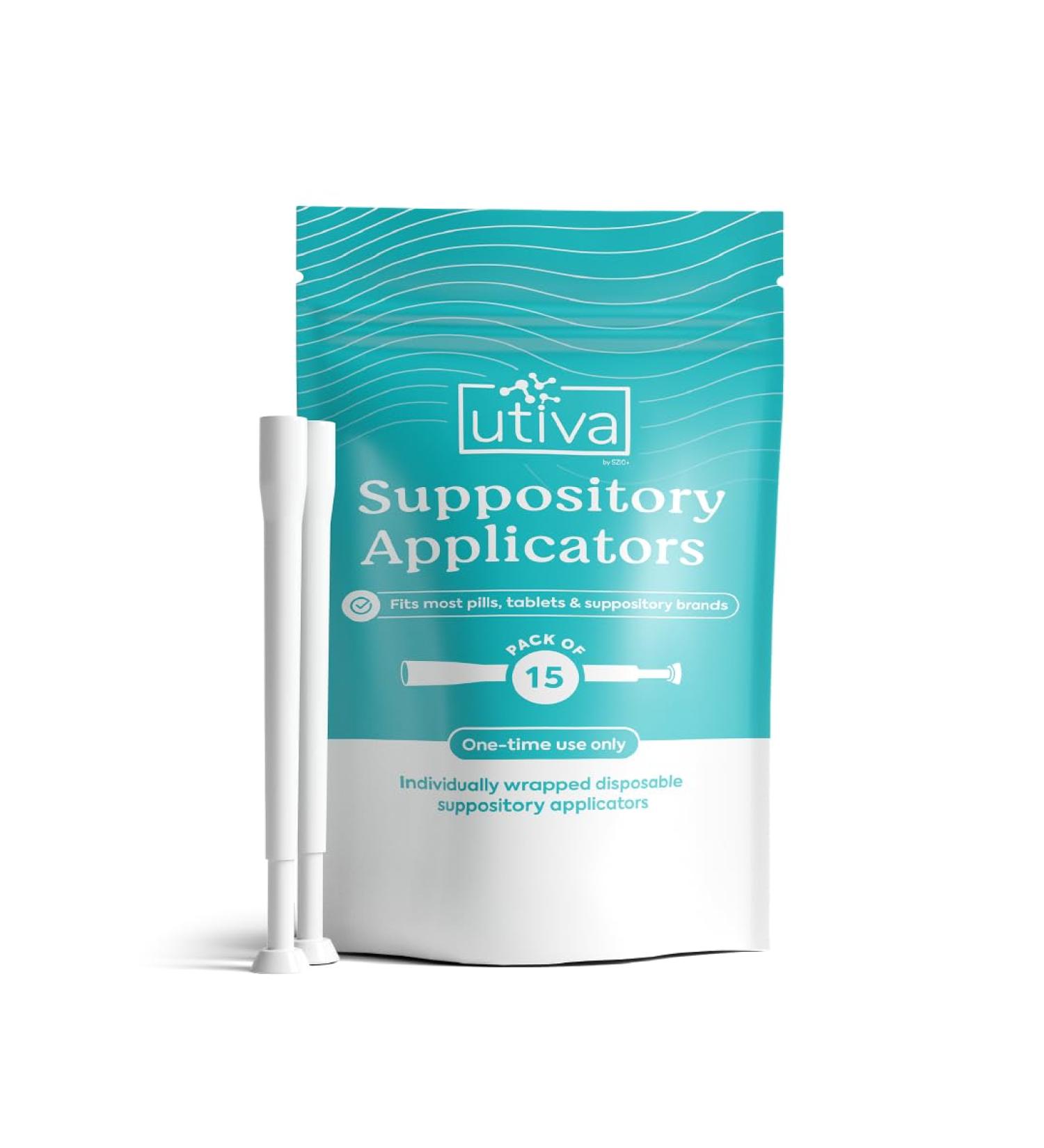 Szio+ Utiva Disposable Vaginal Suppository Applicators | Hygienic Individually Wrapped | 15 Pack for Women - Fast International Shipping - Buy Online on GoSupps.com