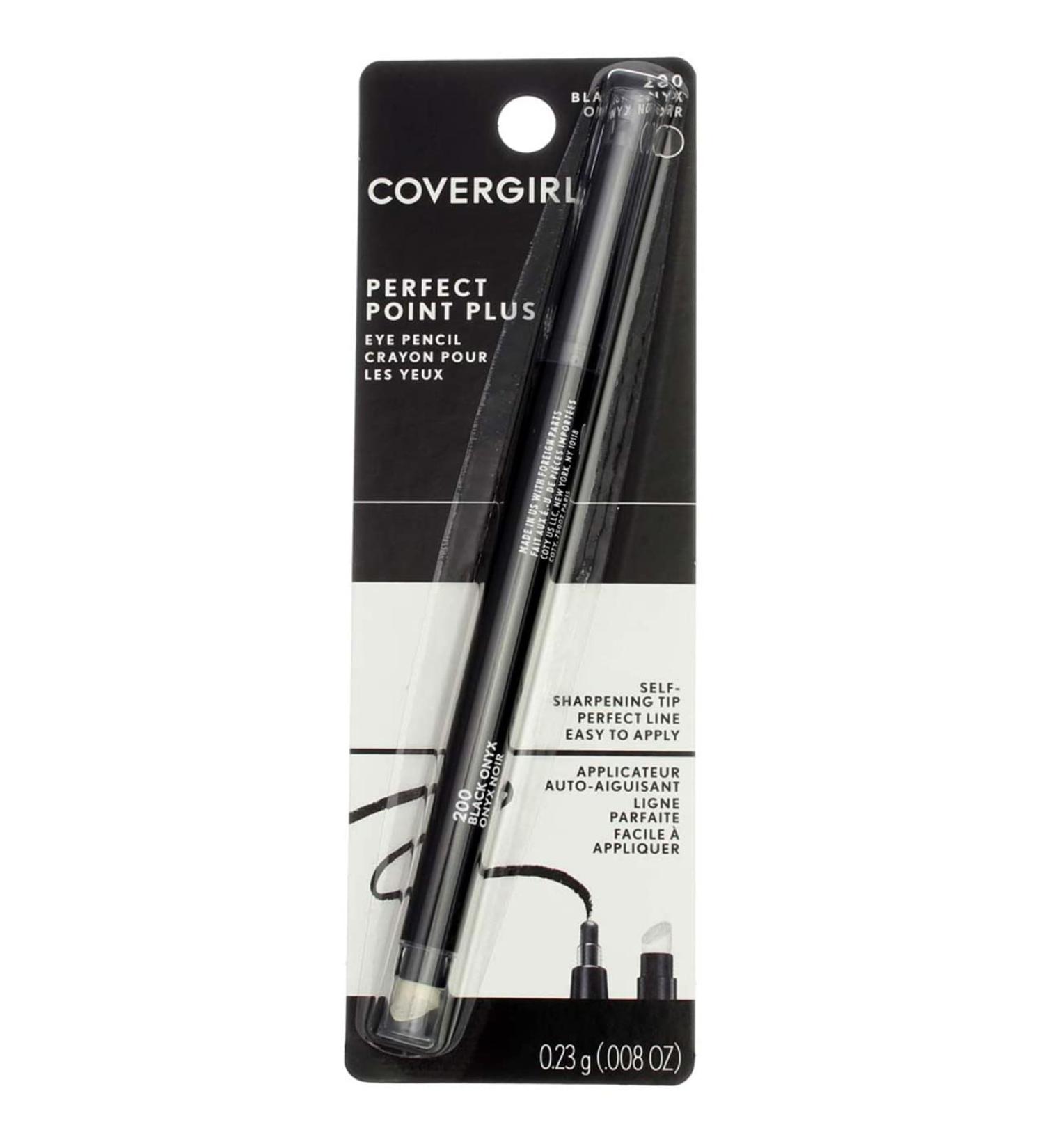 COVERGIRL Perfect Point PLUS Eyeliner - Black Onyx Self-Sharpening Pencil with Smudger Tip - Buy Online on GoSupps.com