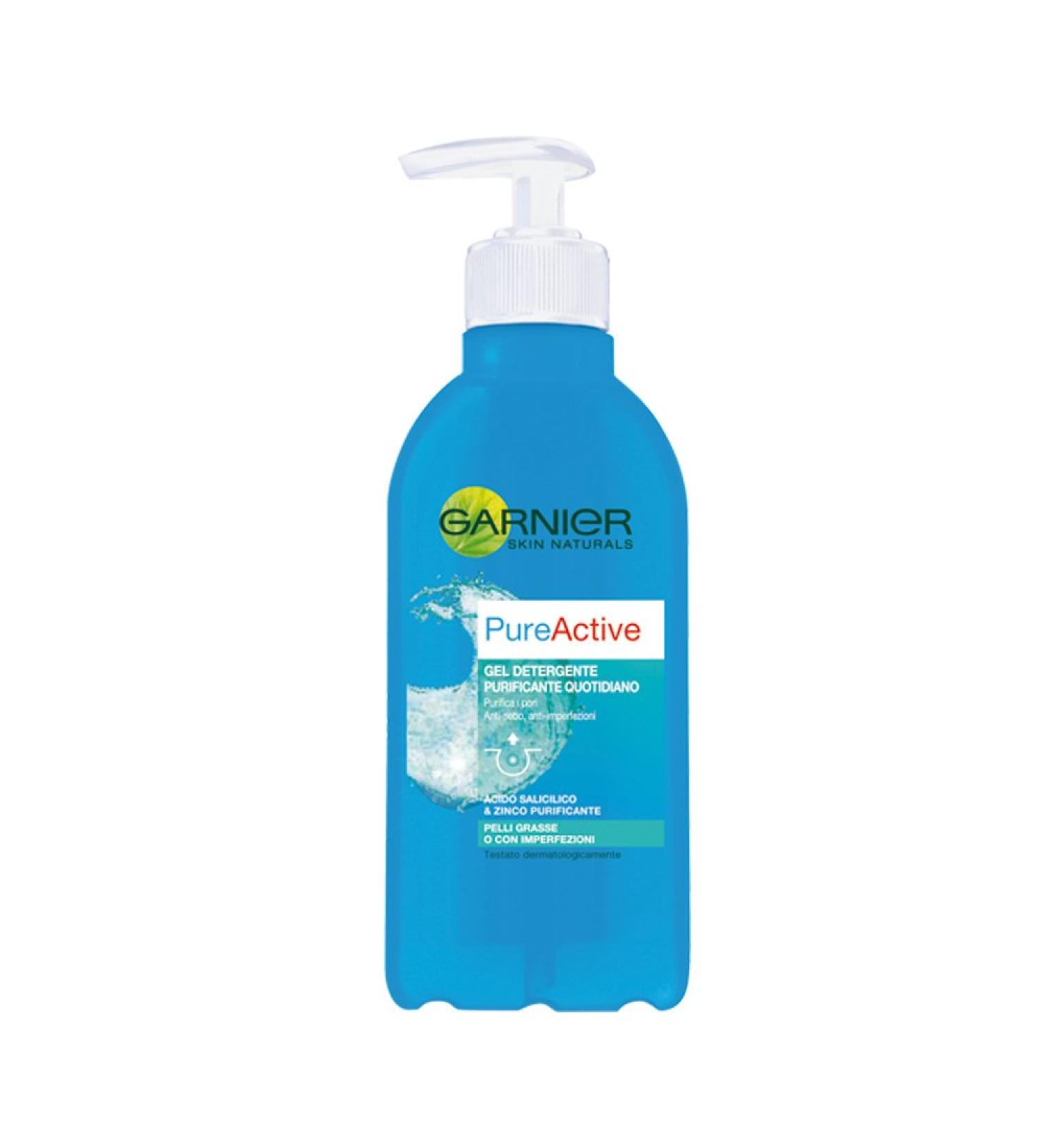 Garnier Garnier Pure Active Purifying Cleansing Gel for oily or blemish-prone skin 200 ml Pack of 6