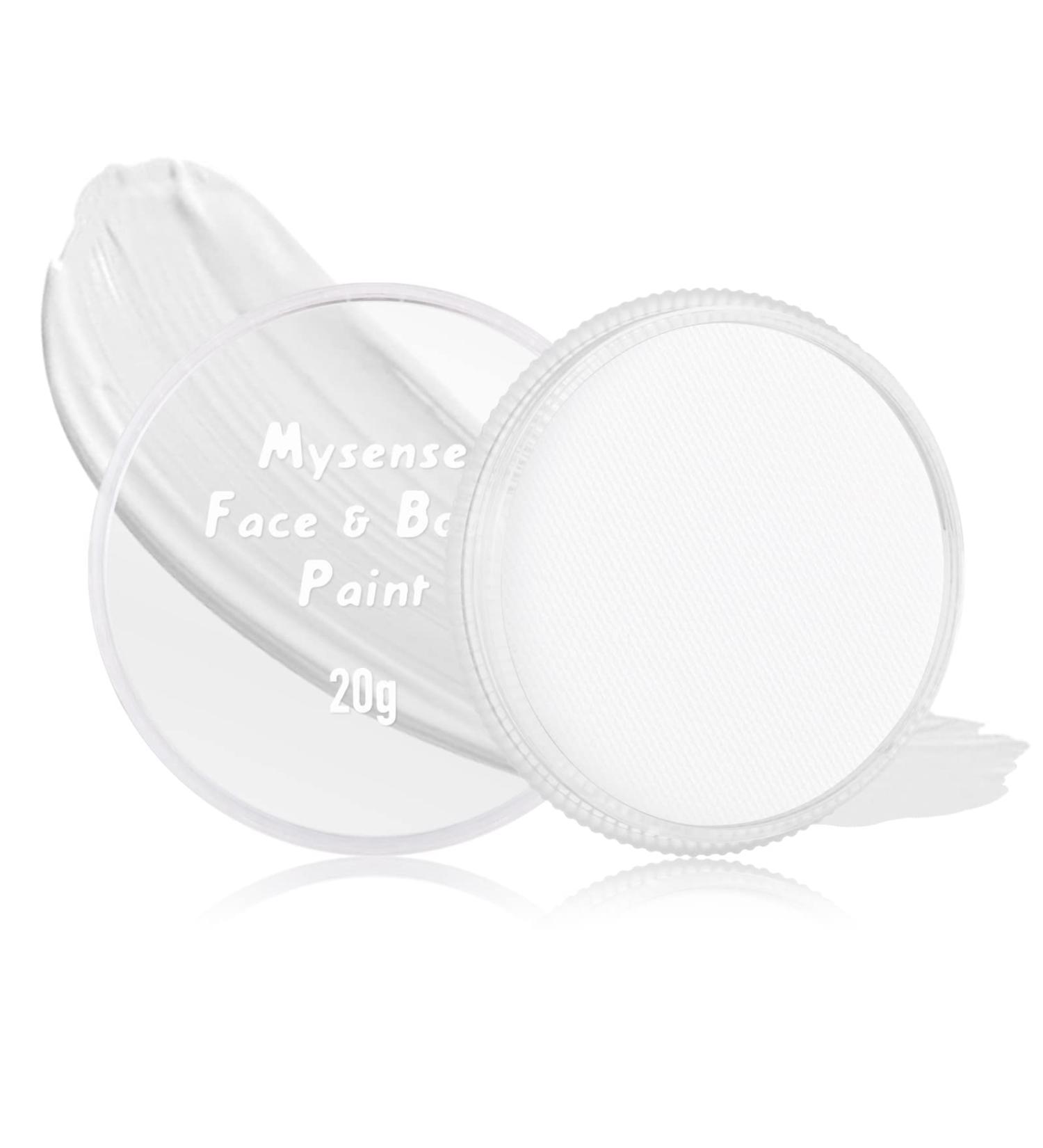 Mysense Clown White Face Body Paint Makeup Water Activated Painting for Adults Skeleton Skull Day of the Dead Cosplay SFX Costumes for Festivals Halloween 20g - Buy Online on GoSupps.com