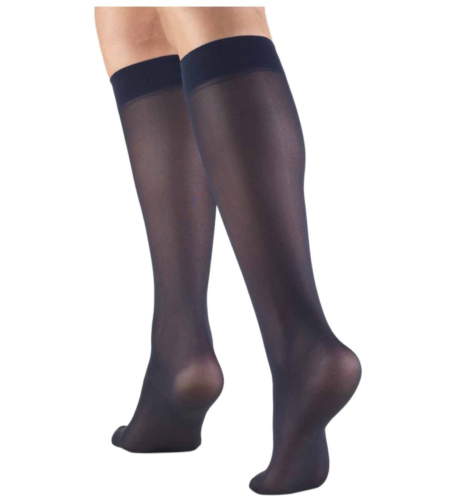 Truform Trusheer Compression Knee High Socks 20-30mmHg Navy X-Large