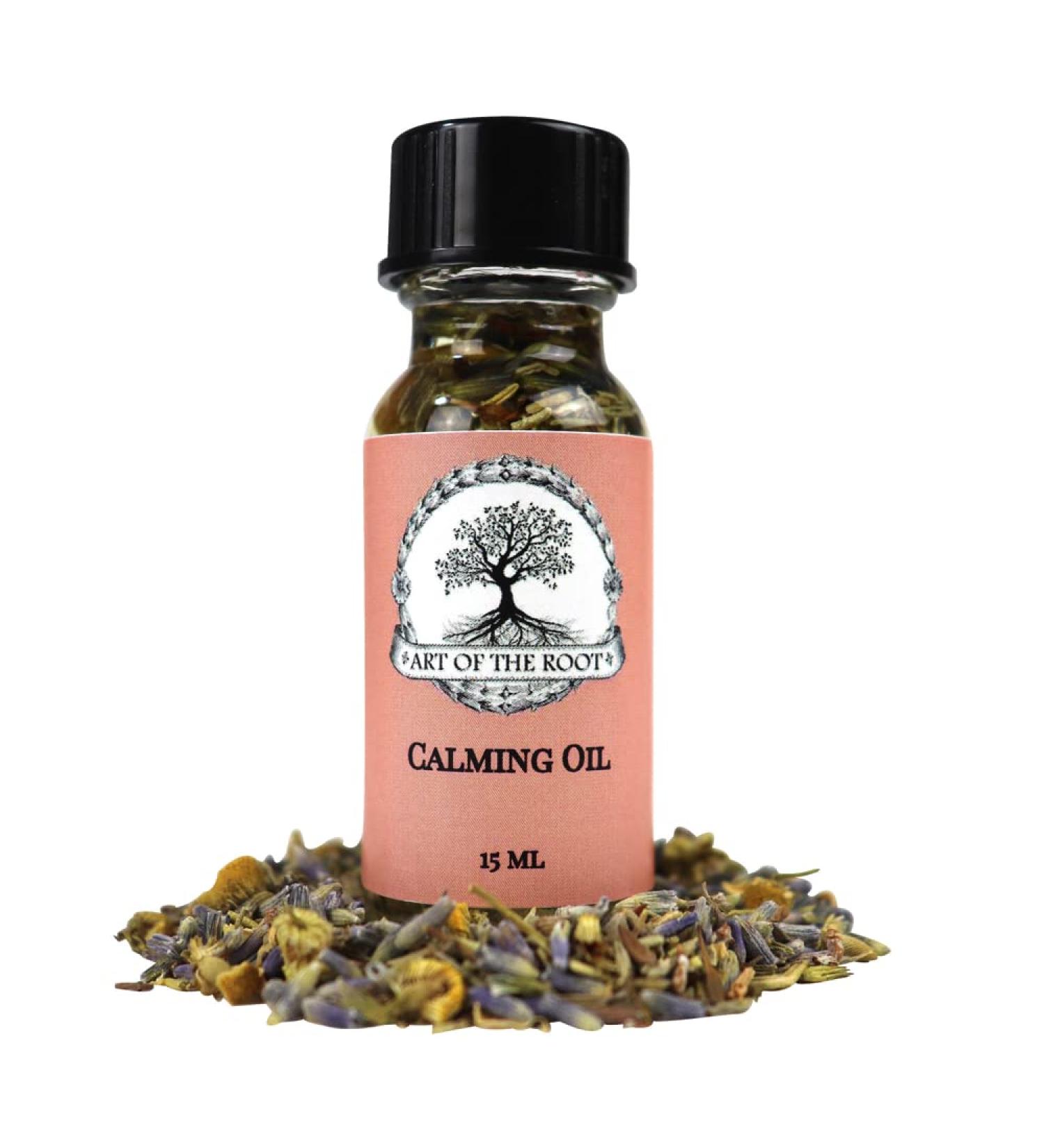 Calming Oil 1/2 Oz for Peace & Serenity Hoodoo Voodoo Wicca Pagan Conjure Santeria