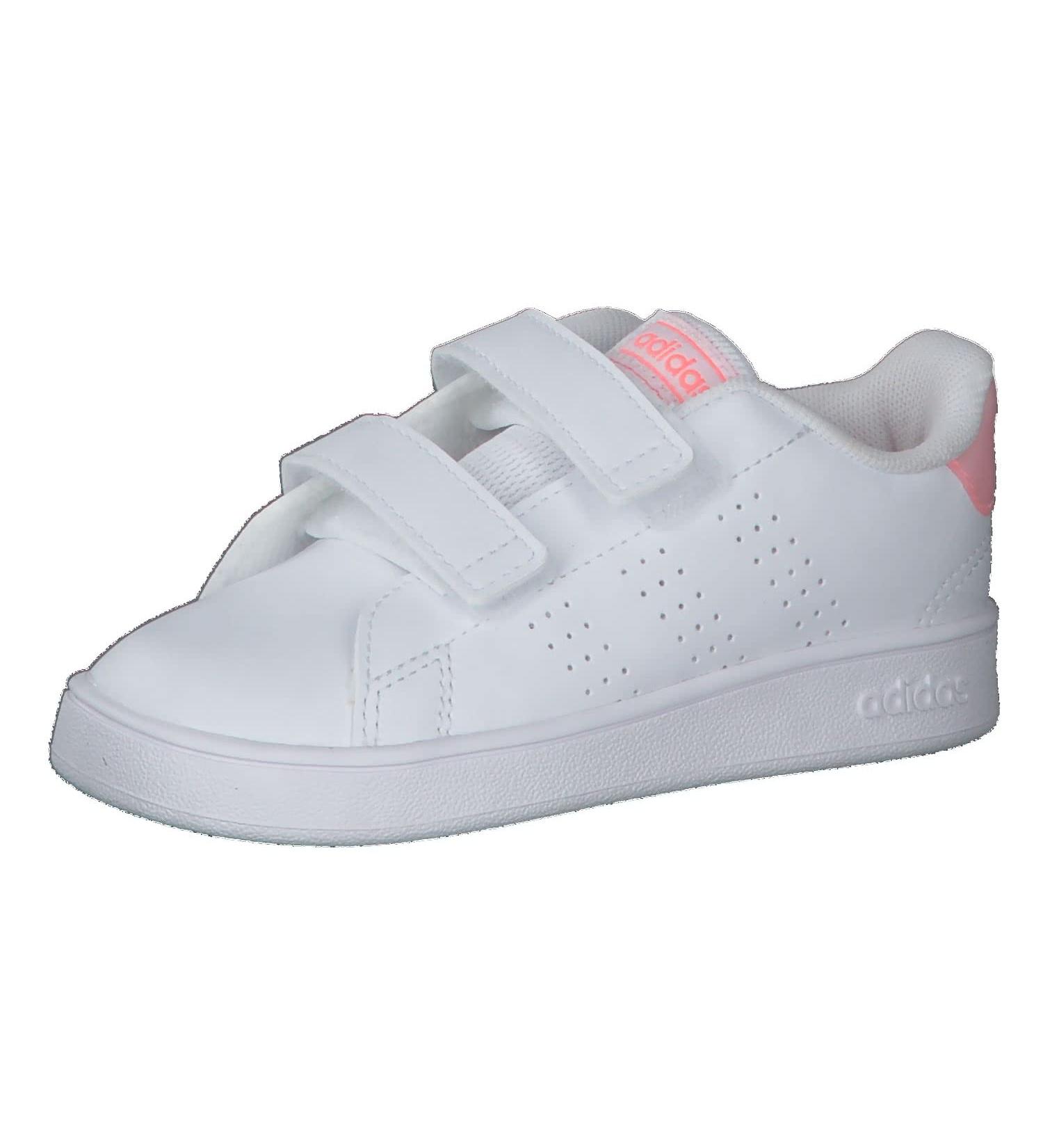 adidas Kids Advantage Cf I Sneaker - Child 8 UK - Ftwr White/ Acid Red - Buy Online on GoSupps.com