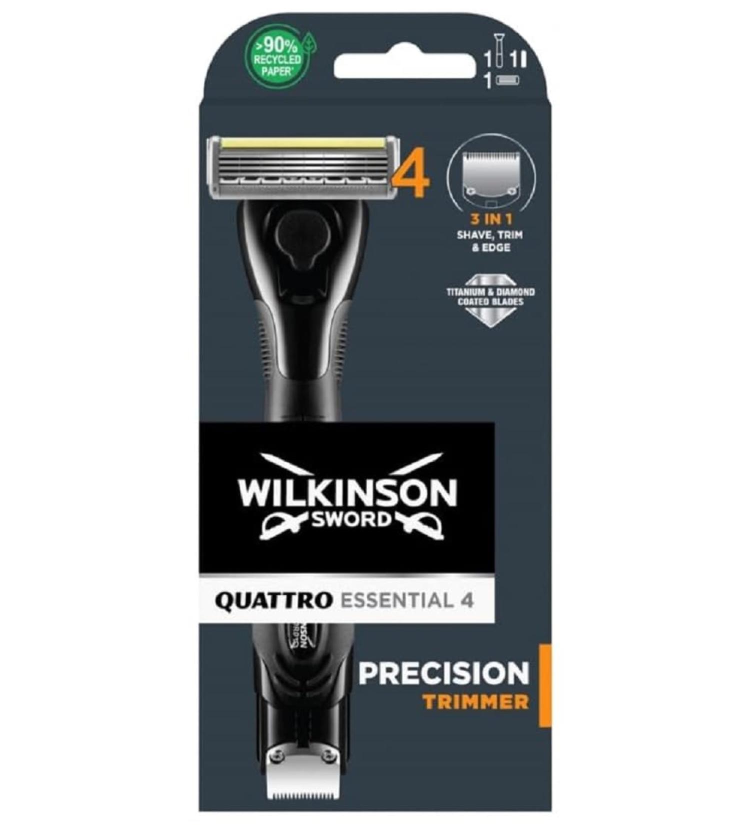 Wilkinson Sword Quattro Titanium Precision Men's Razor - 1 Blade 1 Pack - International Shipping Available - Buy Online on GoSupps.com
