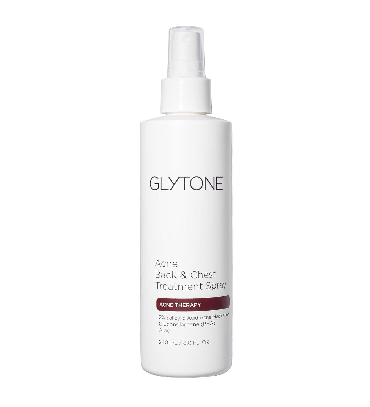 Glytone Acne Treatment Spray - 2% Salicylic Acid for Body Acne - 8 fl. Oz. - Fragrance-Free - Buy Online on GoSupps.com