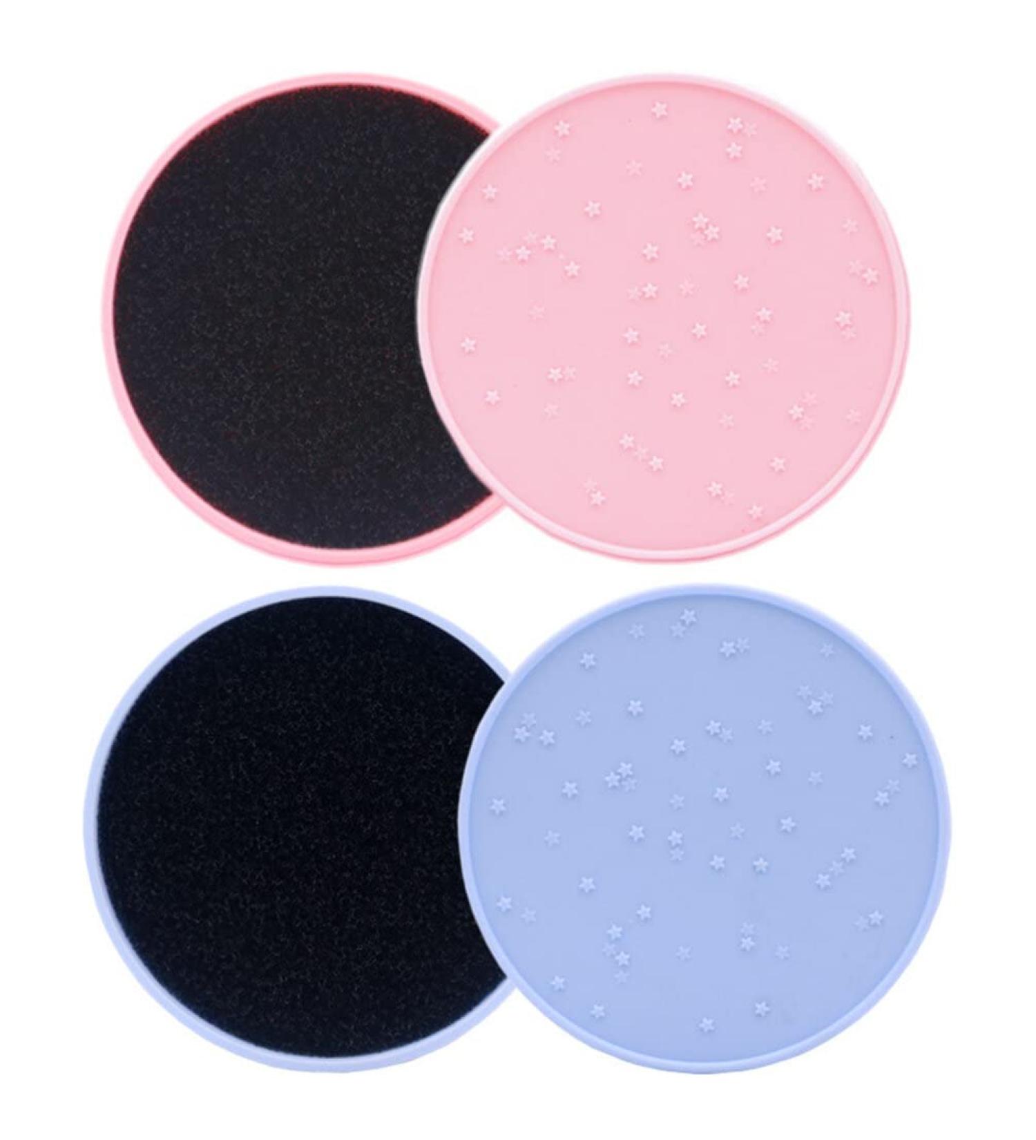 Beaupretty Makeup Sponge & Brush Cleaner - 2pcs Color Removal Pads for Quick Wash & Deep Clean | Eyeshadow & Cosmetic Brush Care - Buy Online on GoSupps.com