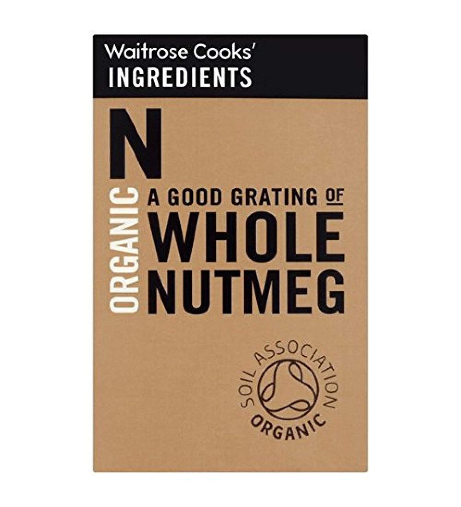Cooks' Ingredients Cooks' Ingredients Organic Whole Nutmeg 35g
