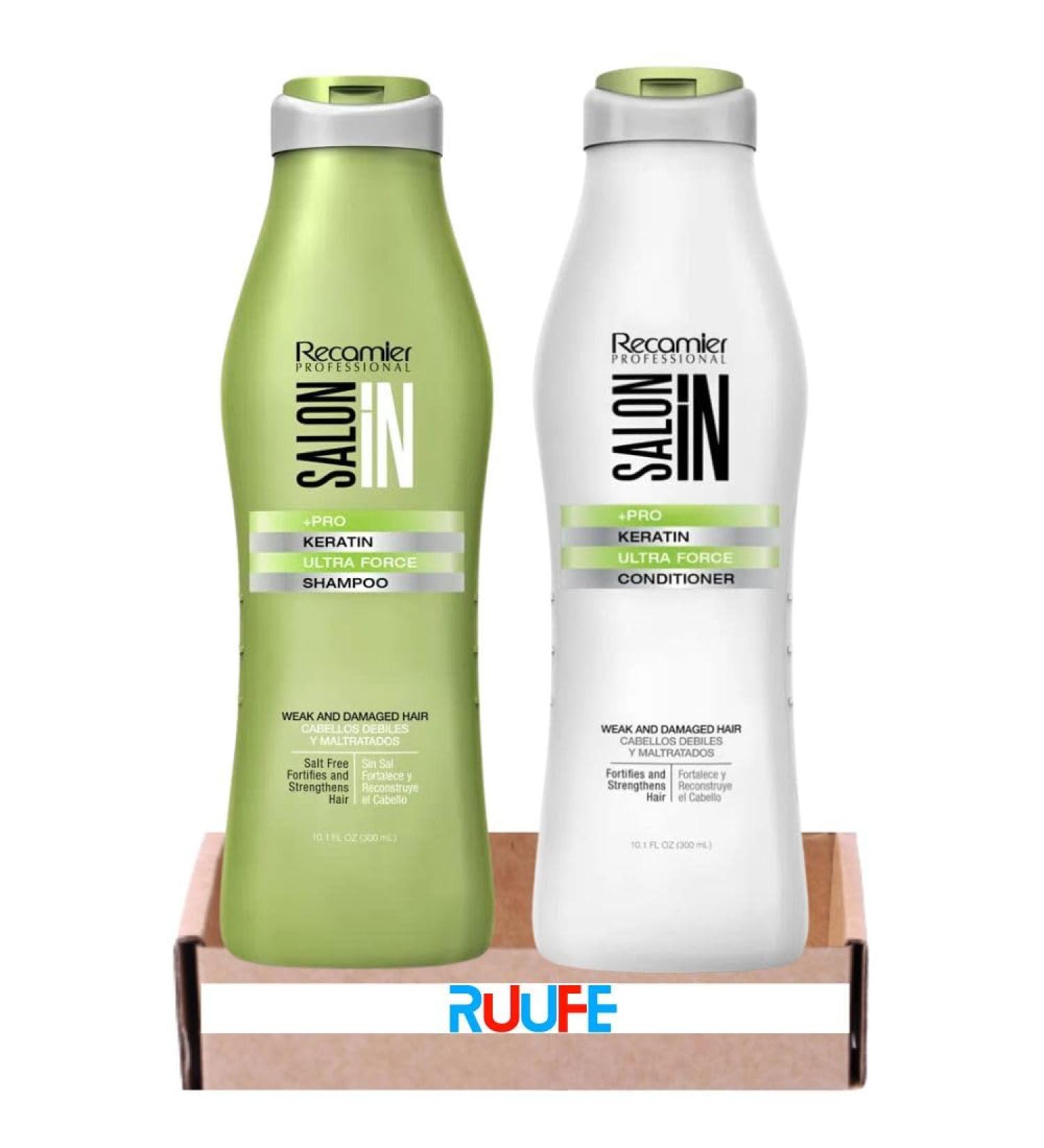 Recamier Salon In Shampoo y Acondicionador Ultra Force (pack 2) Salon In 300mL Shampoo Recamier Y Acondicionador Recamier Ultra Force Salon In - Buy Online on GoSupps.com