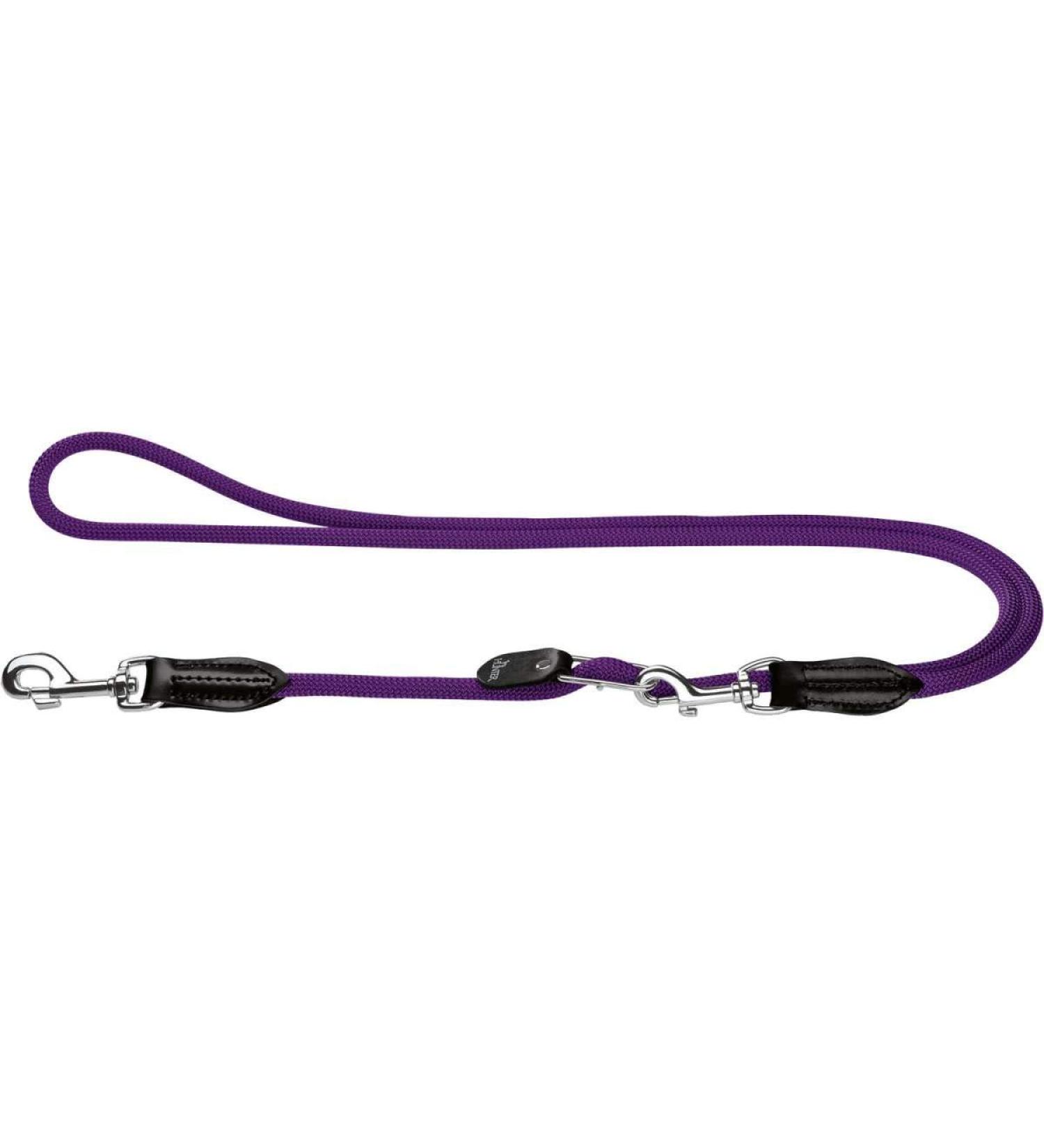 HUNTER FREESTYLE Vario leash for dogs robust weatherproof 1.0 x 260 cm purple purple 1.0 x 260 cm