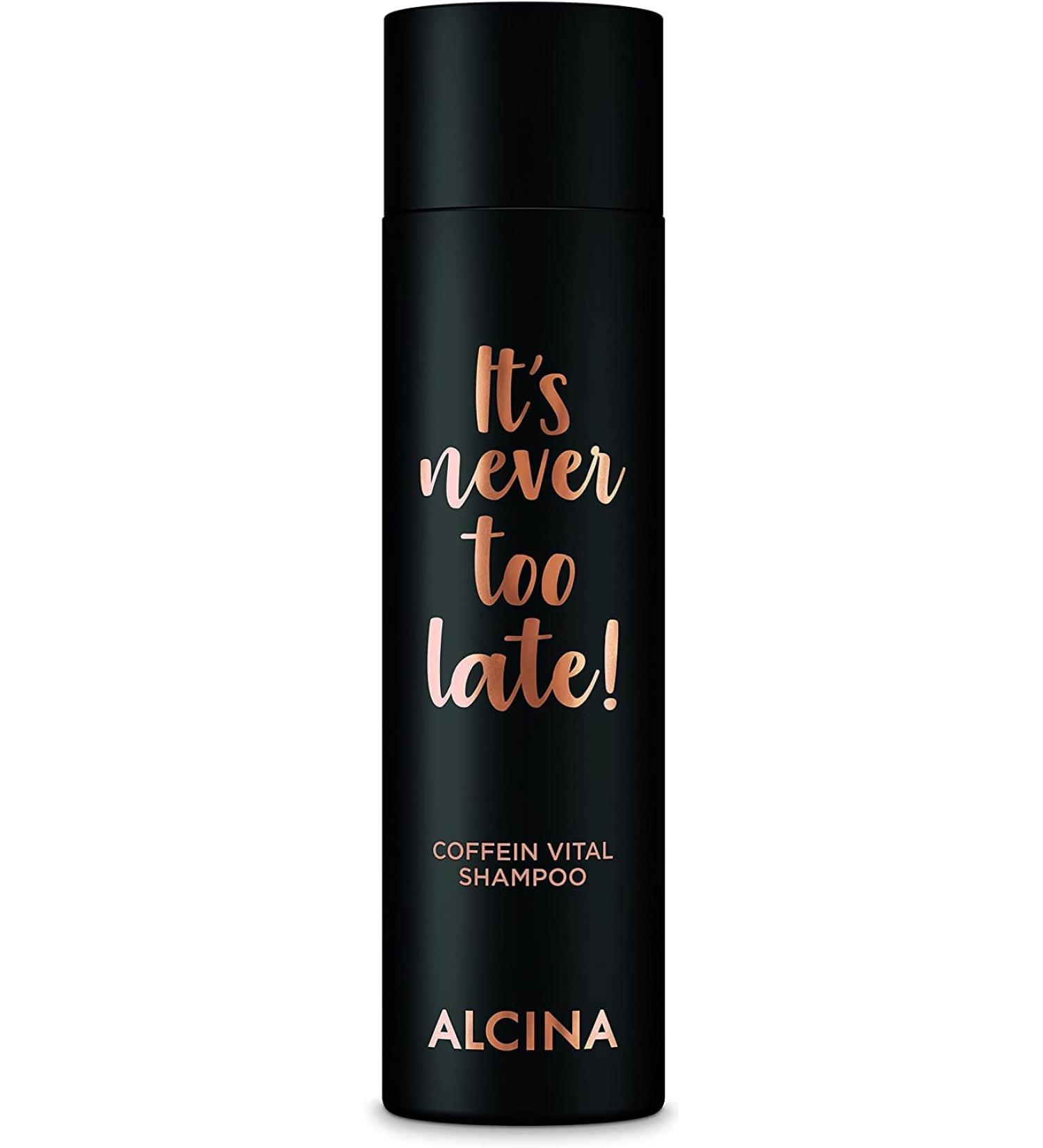 Dr AS ALCINA Its never too late caffeine vital shampoo 1 x 250 ml caffeine shampoo for thinning hair strengthens hair growth if you have a tendency to hair loss - Buy Online on GoSupps.com