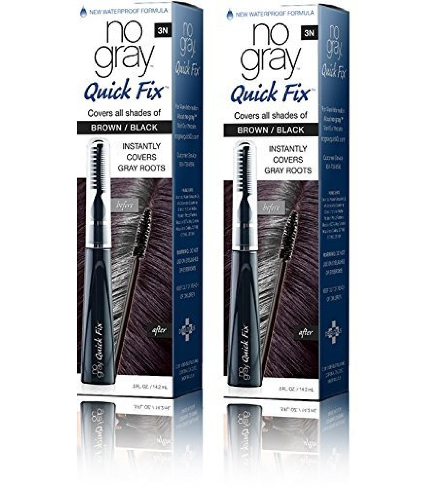 No Gray Quick Fix Instant Touch-Up for Gray Roots (Set of 2, Dark Brown)