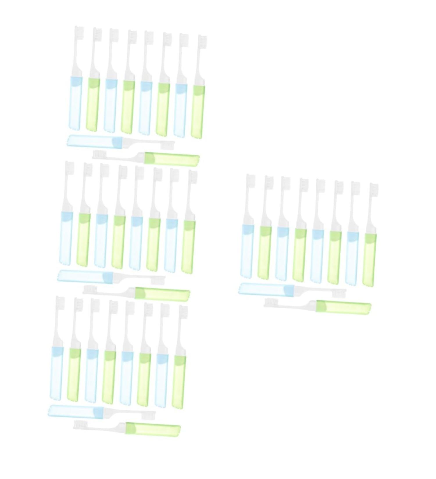 PartyKindom 40pcs Portable Travel Toothbrush Set - Eco-Friendly Cleaning Brushes for Ultimate Hygiene - Buy Online on GoSupps.com