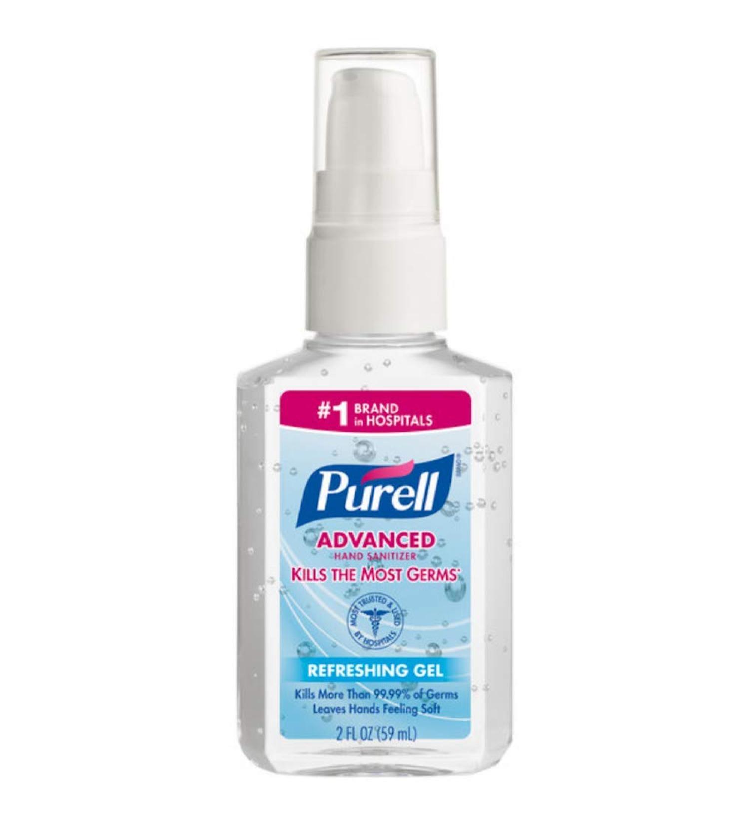 Purell Advanced Formula Hand Sanitizer Gel 2 oz Pump Bottle