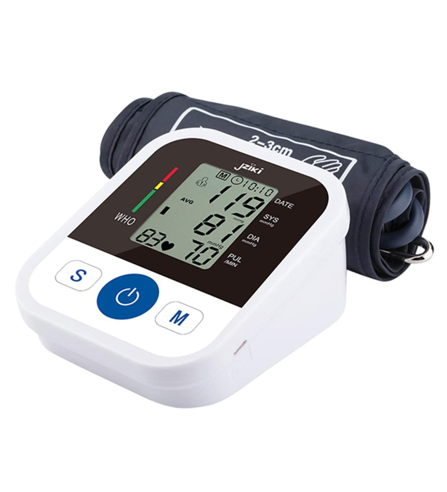 Upper Arm Blood Pressure Monitor - Digital Sphygmomanometer with Audio Large Cuff 2x99 Memory & Case - Automatic Home Use - Buy Online on GoSupps.com