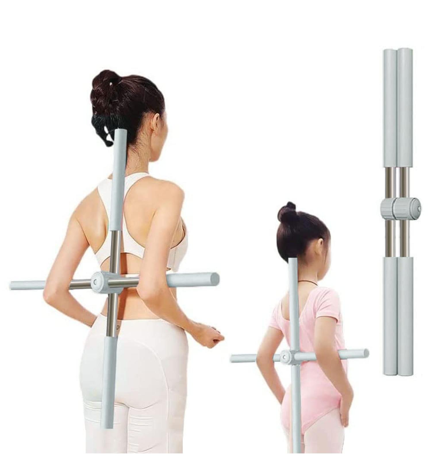 Yoga Stick Posture Pole Corrector - Back Cracker Bar for Stretching & Alignment | Exercise Sticks for Men Women & Kids - Buy Online on GoSupps.com